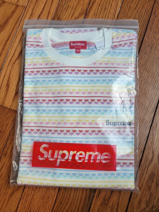 Supreme Supreme Hearts Jacquard shirt | Grailed