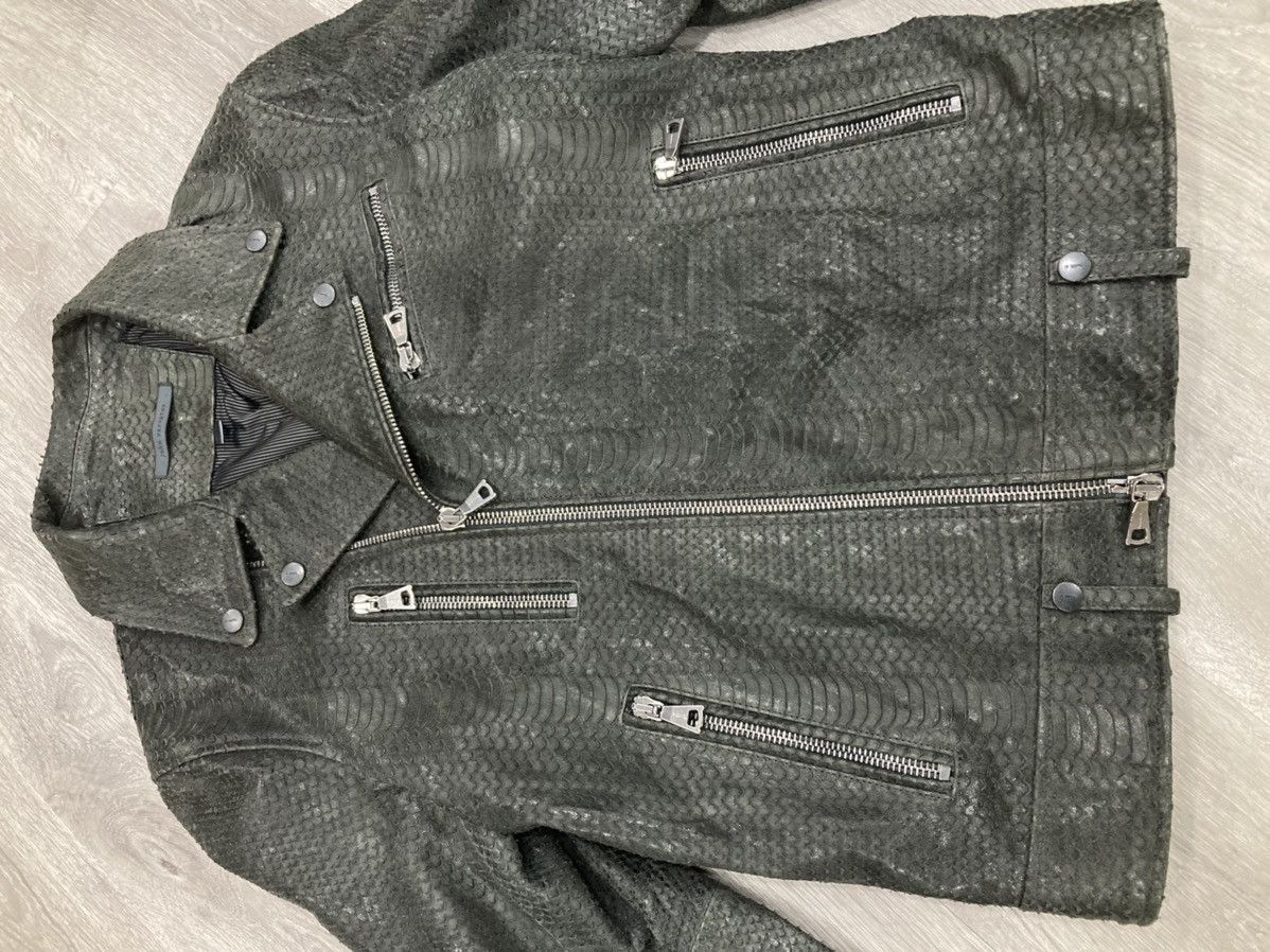 John Varvatos John Varvatos snakeskin embossed leather Jacket Size US L / EU 52-54 / 3 - 10 Thumbnail