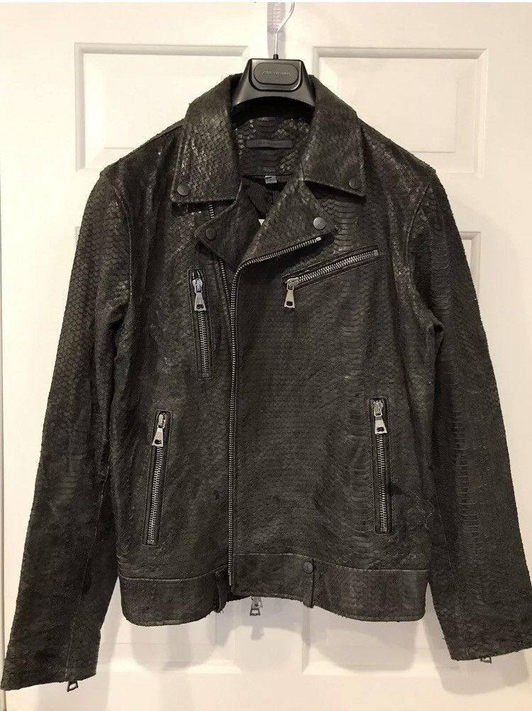 John Varvatos John Varvatos snakeskin embossed leather Jacket Size US L / EU 52-54 / 3 - 4 Thumbnail