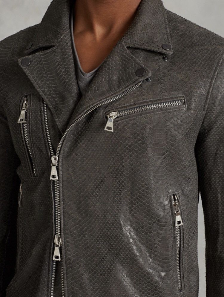John Varvatos John Varvatos snakeskin embossed leather Jacket Size US L / EU 52-54 / 3 - 2 Thumbnail