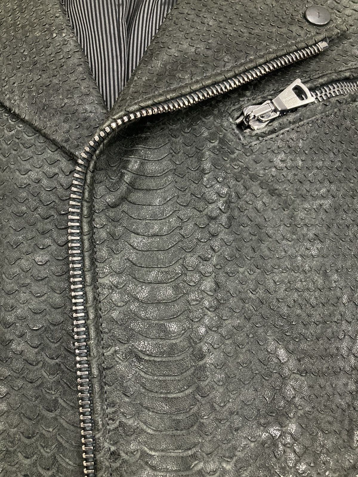 John Varvatos John Varvatos snakeskin embossed leather Jacket Size US L / EU 52-54 / 3 - 8 Thumbnail