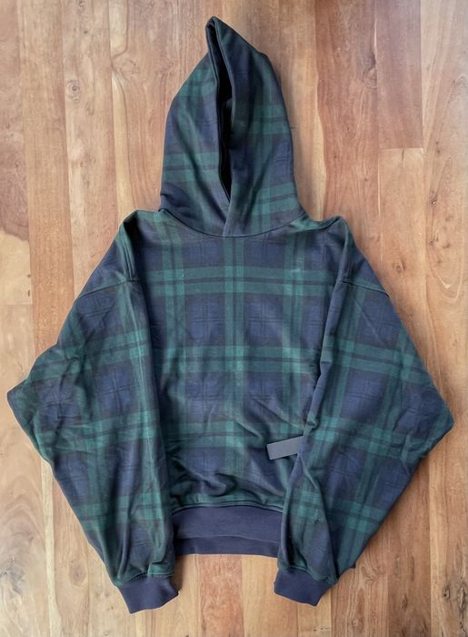 Fear of God Fear of God Fifth Collection Green Plaid Hoodie size M