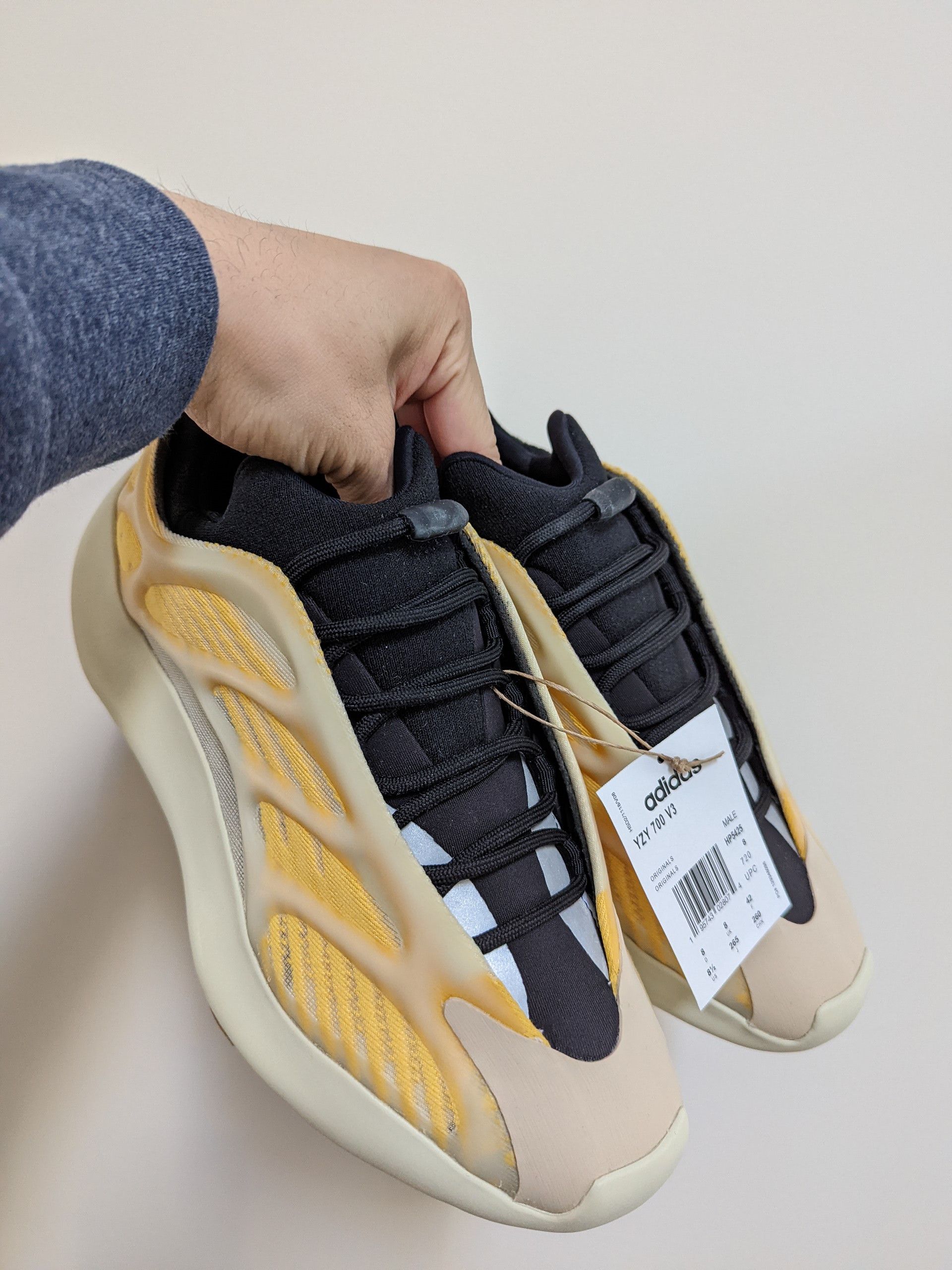 adidas gazelle silver green womens Shop Yellow Mens adidas Yeezy 700 V3 Lace Up Sneakers – Shoebacca main image 0