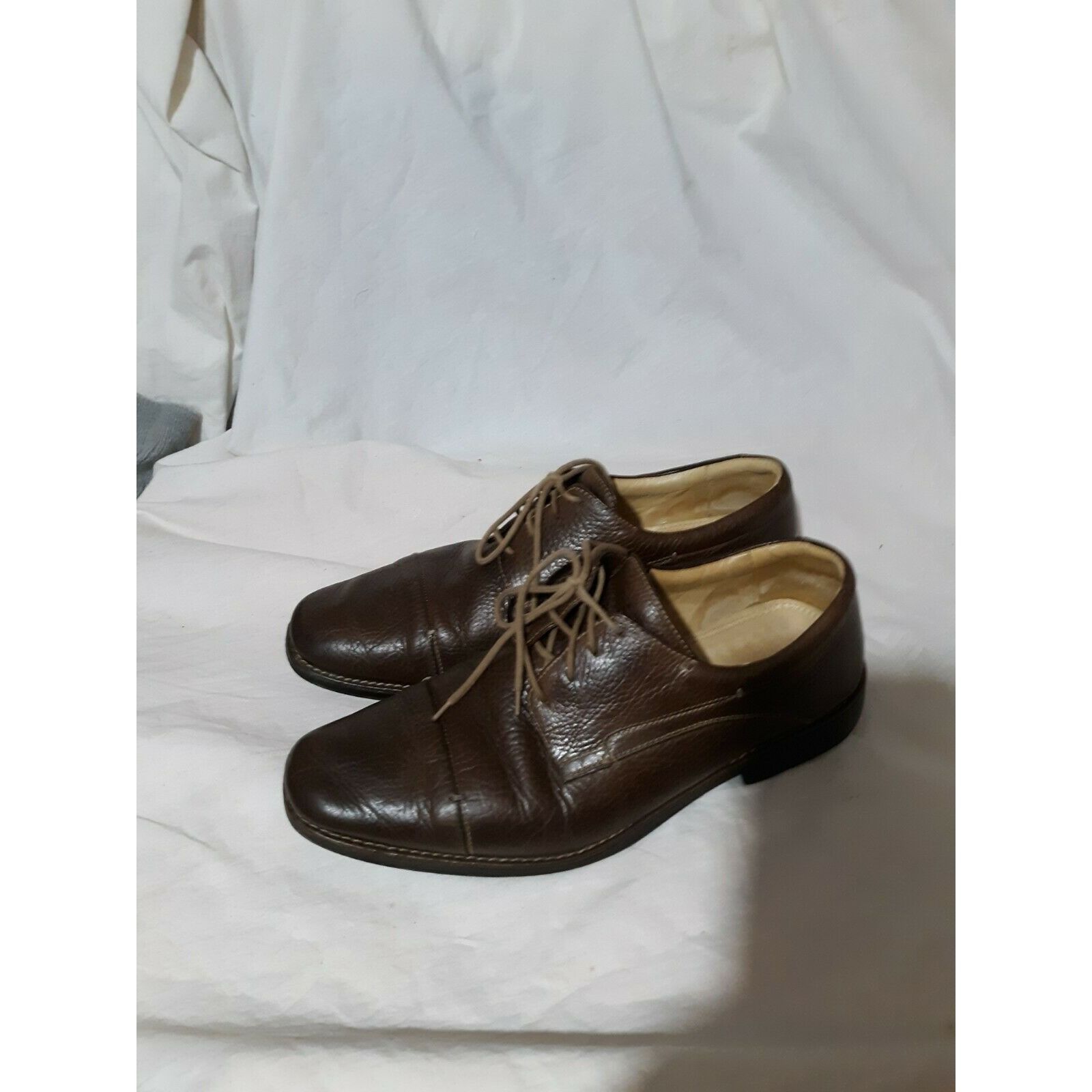 Mens Sandro Moscoloni Brown Leather Tie Oxfords 17016 display picture 3