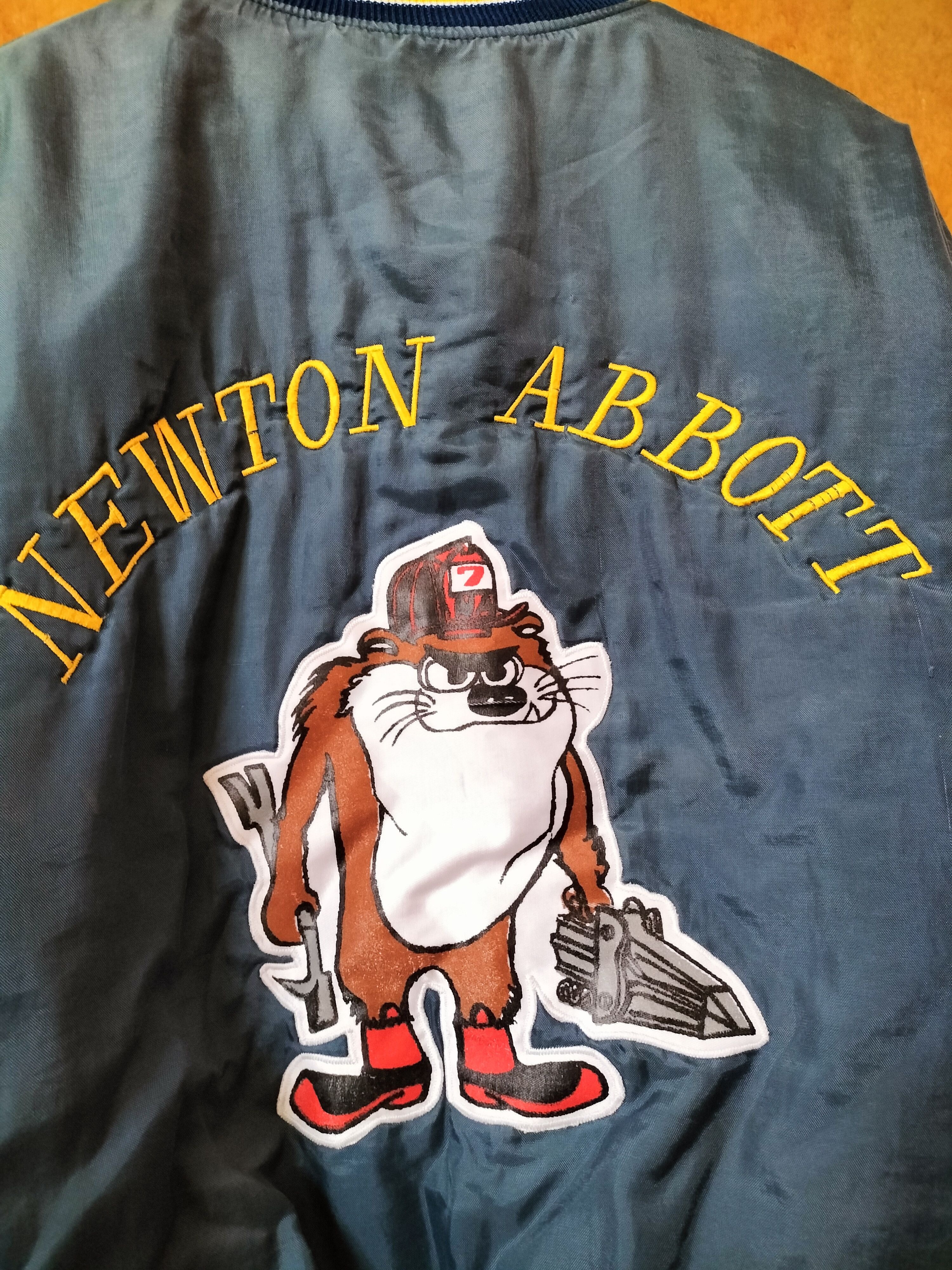 Cartoon Network Vintage 80s Fire Department Tasmania Newton Abbott Bomber Size US XL / EU 56 / 4 - 3 Thumbnail