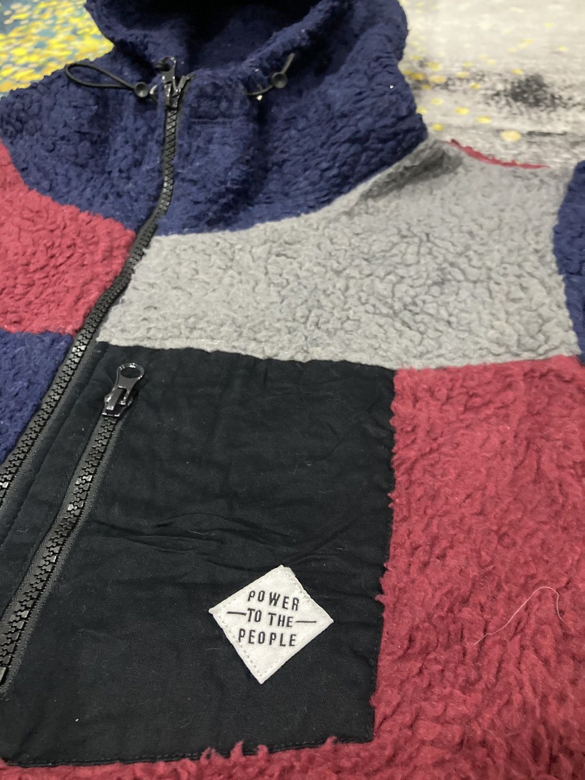 Japanese Brand POWER TO THE PEOPLE HOODIE FLEECE JACKET Size US M / EU 48-50 / 2 - 4 Thumbnail