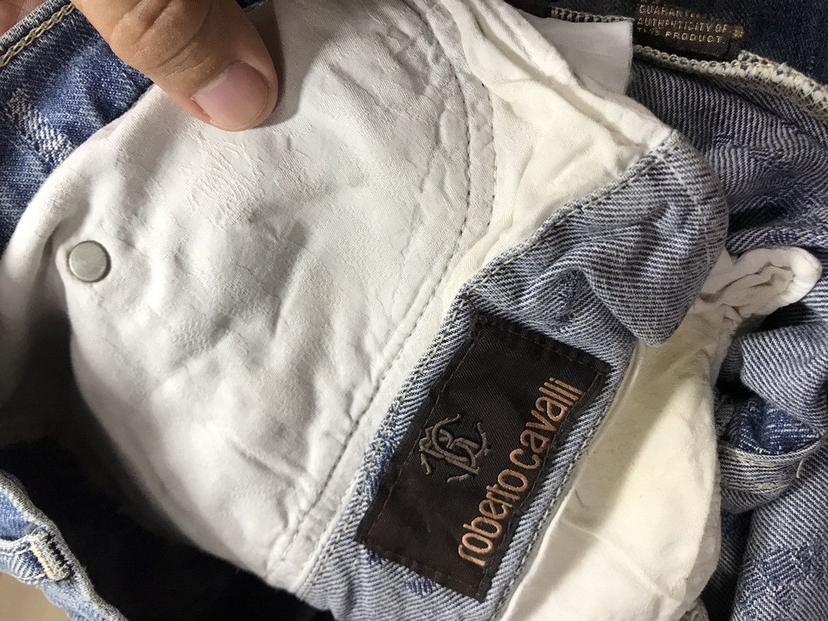 Just Cavalli × Roberto Cavalli Laser Engraved Denim Pants Size US 31 - 7 Thumbnail