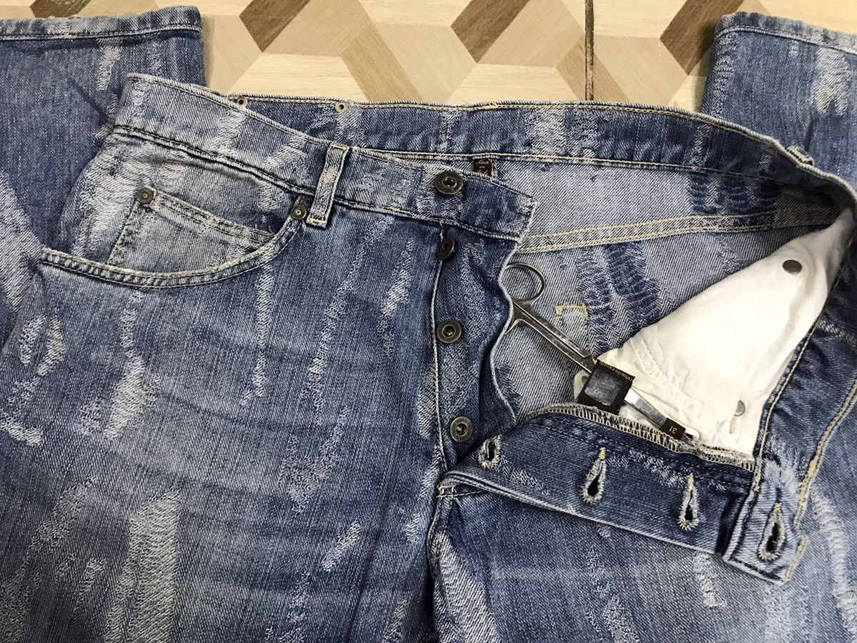 Just Cavalli × Roberto Cavalli Laser Engraved Denim Pants Size US 31 - 6 Thumbnail