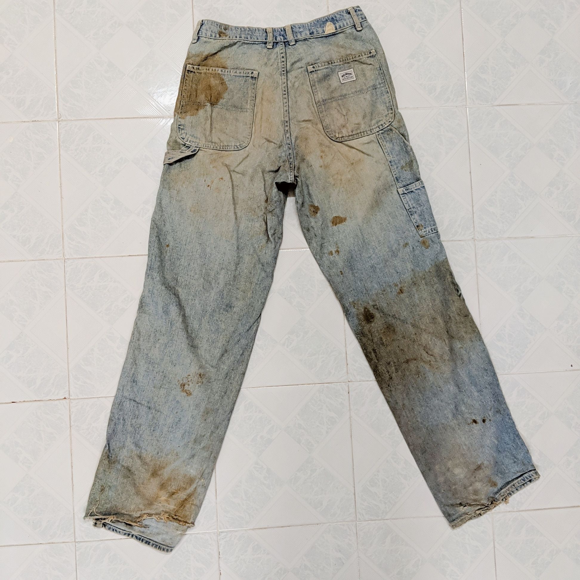 Japanese Brand × Jean × Vintage Vintage Dirty Workers Big John Denim Faded Jeans Pants Size US 31 - 8 Thumbnail