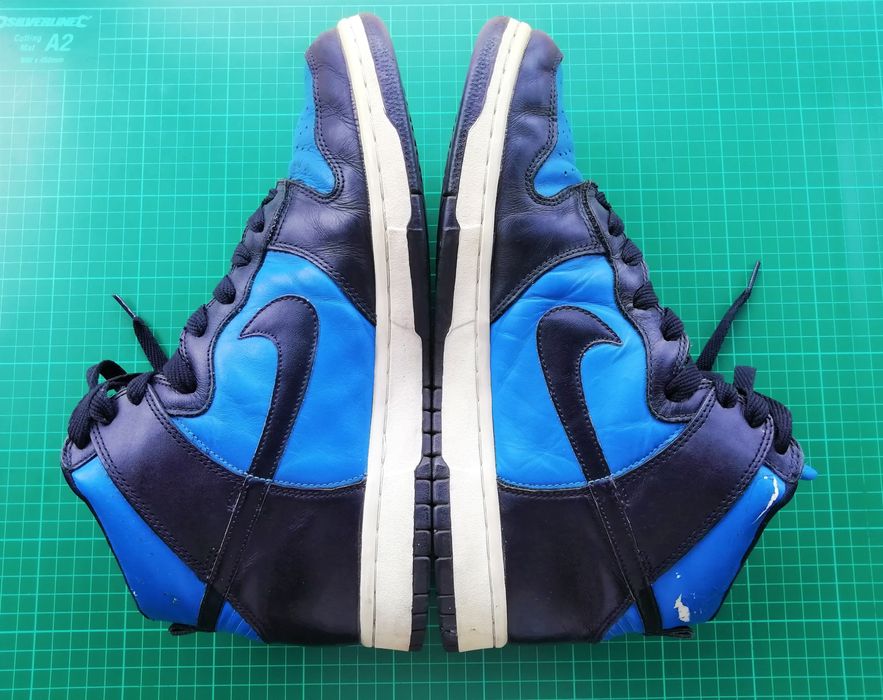 Nike Vintage Nike Dunk High LE Black Blue Spark 2000 | Grailed