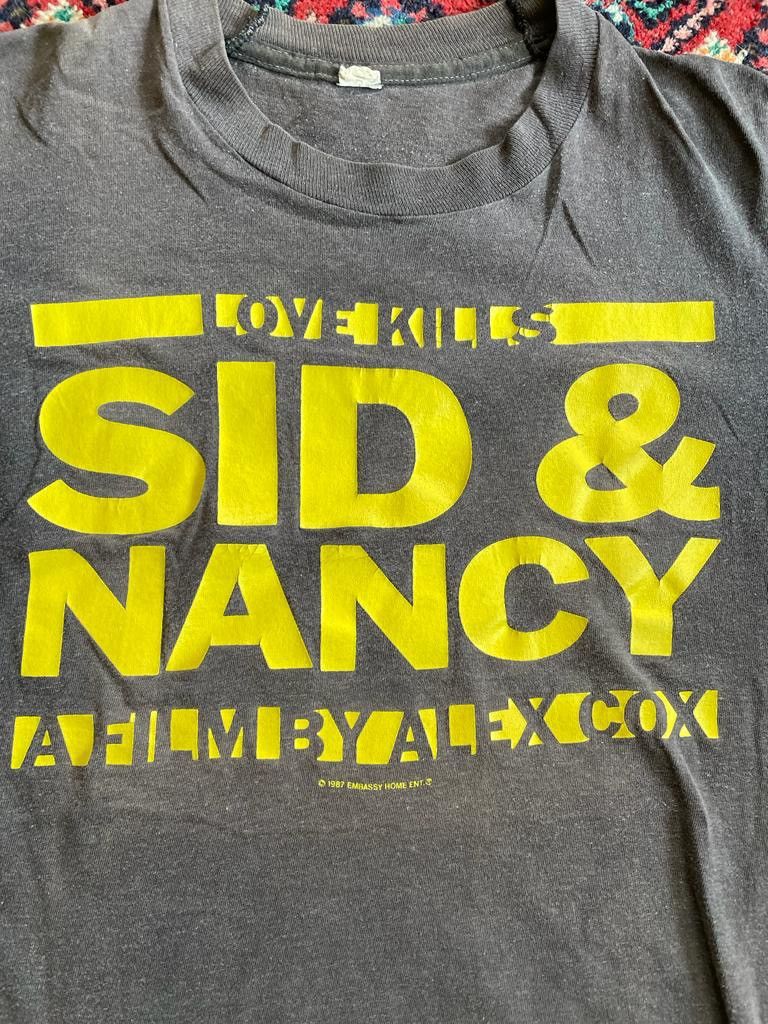 Vintage VTG 80s Sid & Nancy love kills movie t-shirt Size US M / EU 48-50 / 2 - 2 Thumbnail