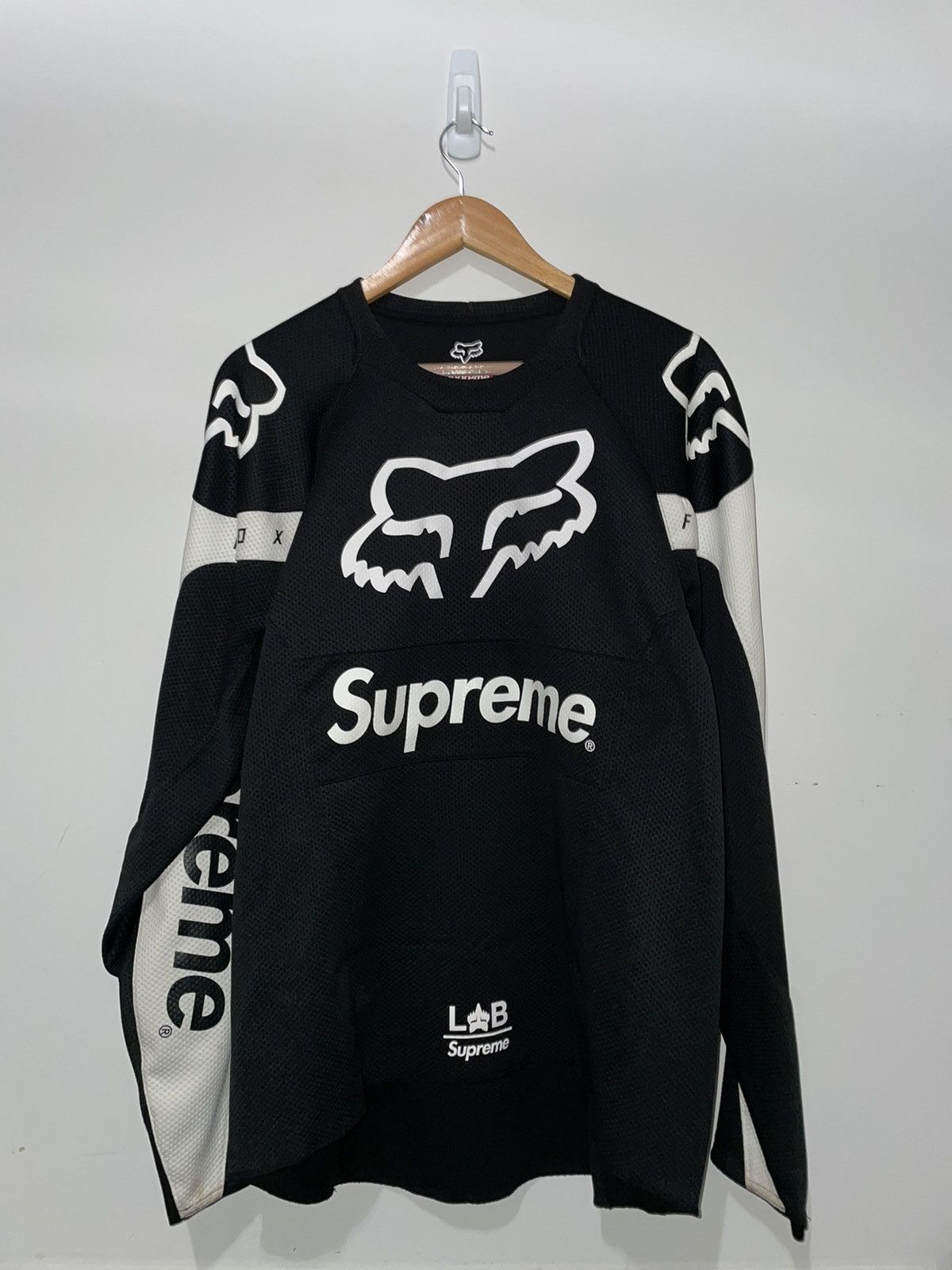 Supreme Fox Racing Moto Jersey Top Black