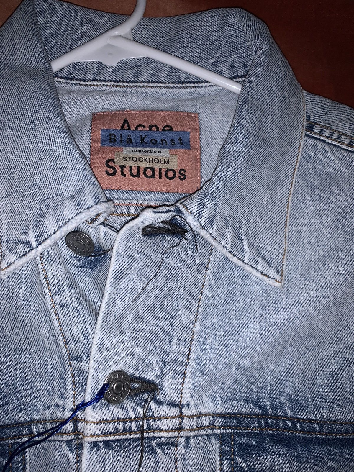 Acne Studios Acne Studios Blå Konst Denim Jacket Size US XL / EU 56 / 4 - 3 Thumbnail