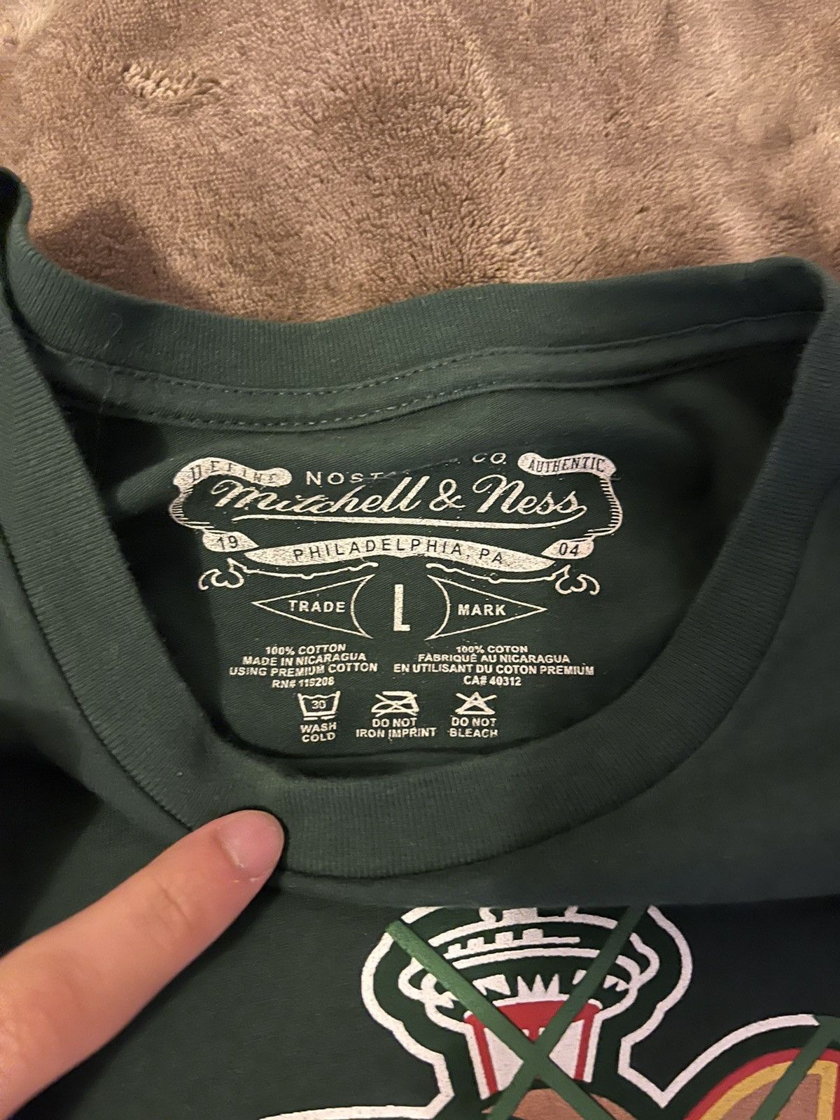 Mitchell & Ness Grid Tee Seattle SuperSonics Size US L / EU 52-54 / 3 - 2 Thumbnail