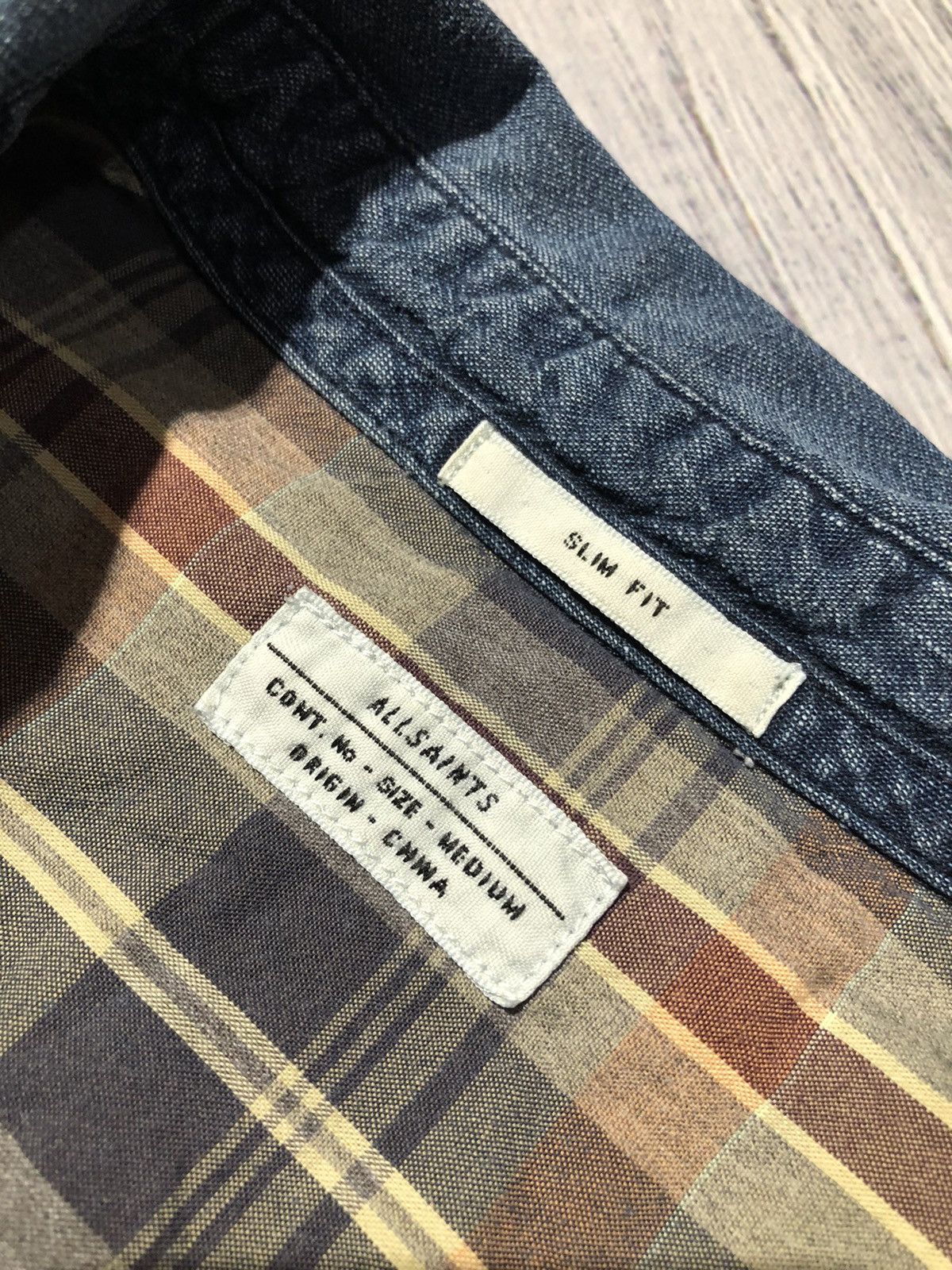 Allsaints × Vintage Vintage Allsaints Shirt Long Sleeve Button Ups Men Size M Size US M / EU 48-50 / 2 - 9 Thumbnail