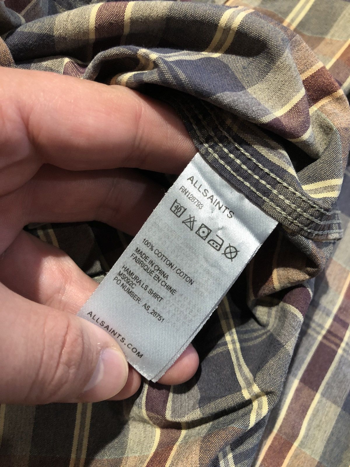 Allsaints × Vintage Vintage Allsaints Shirt Long Sleeve Button Ups Men Size M Size US M / EU 48-50 / 2 - 10 Thumbnail
