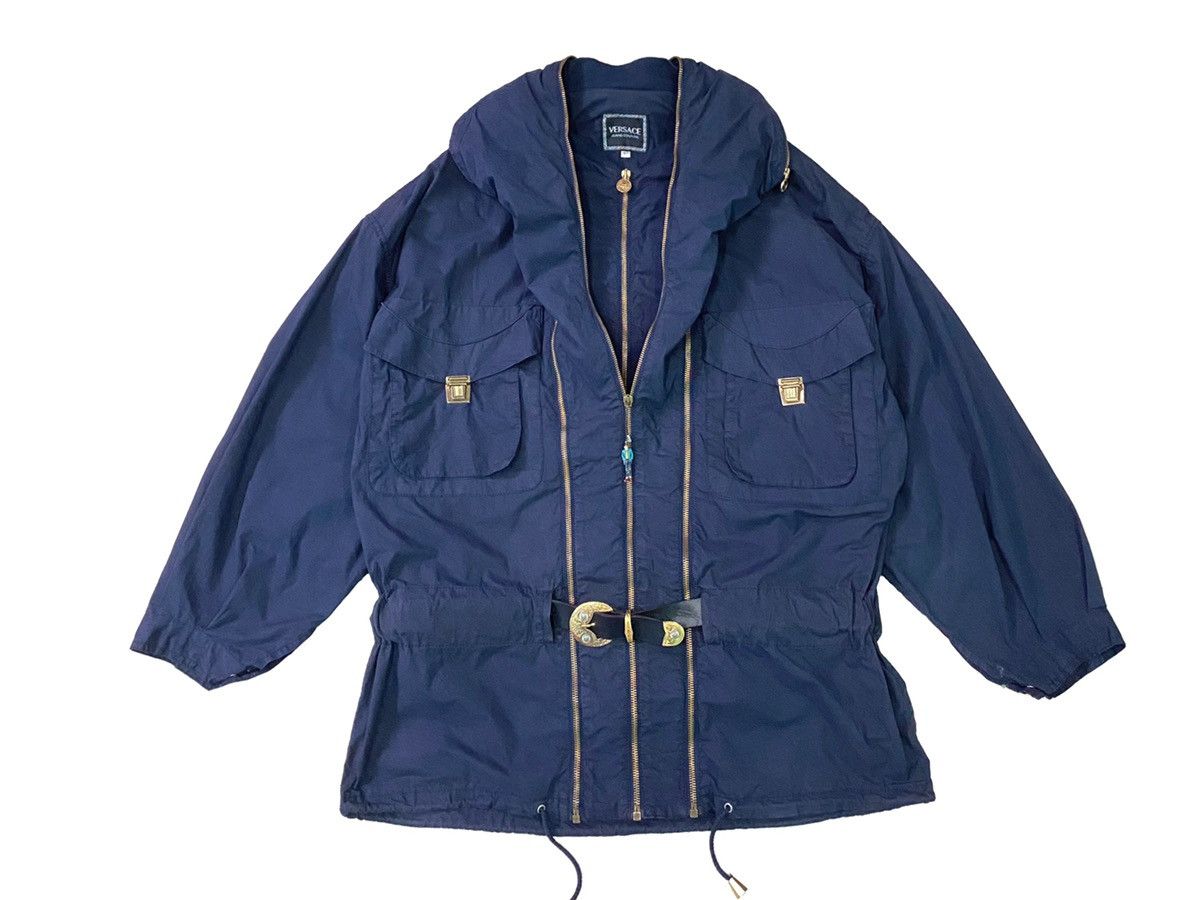 Versace Jeans Couture VINTAGE VERSACE JEANS COULTURE MULTIZIPER WITH BELT JACKET Size US XL / EU 56 / 4 - 2 Thumbnail