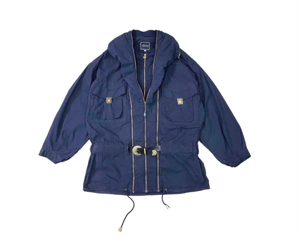Versace Jeans Couture VINTAGE VERSACE JEANS COULTURE MULTIZIPER WITH BELT JACKET Size US XL / EU 56 / 4 - 1 Thumbnail