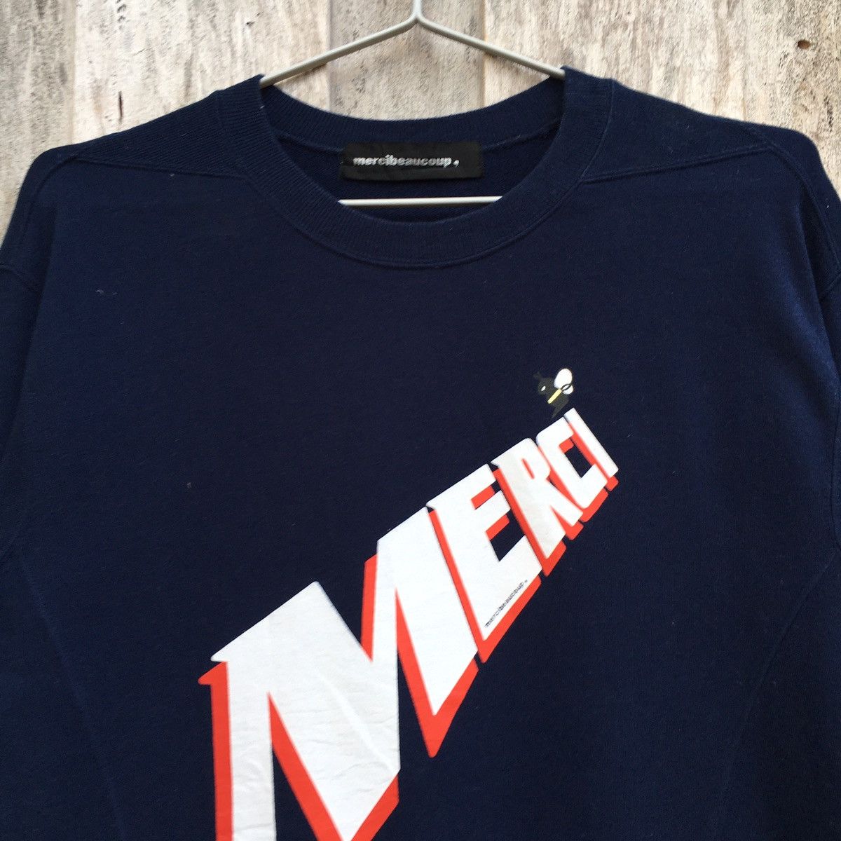 Issey Miyake Vintage Mercibeaucoup Merci Spell Out Sweatshirt Big Logo Size M / US 6-8 / IT 42-44 - 2 Thumbnail