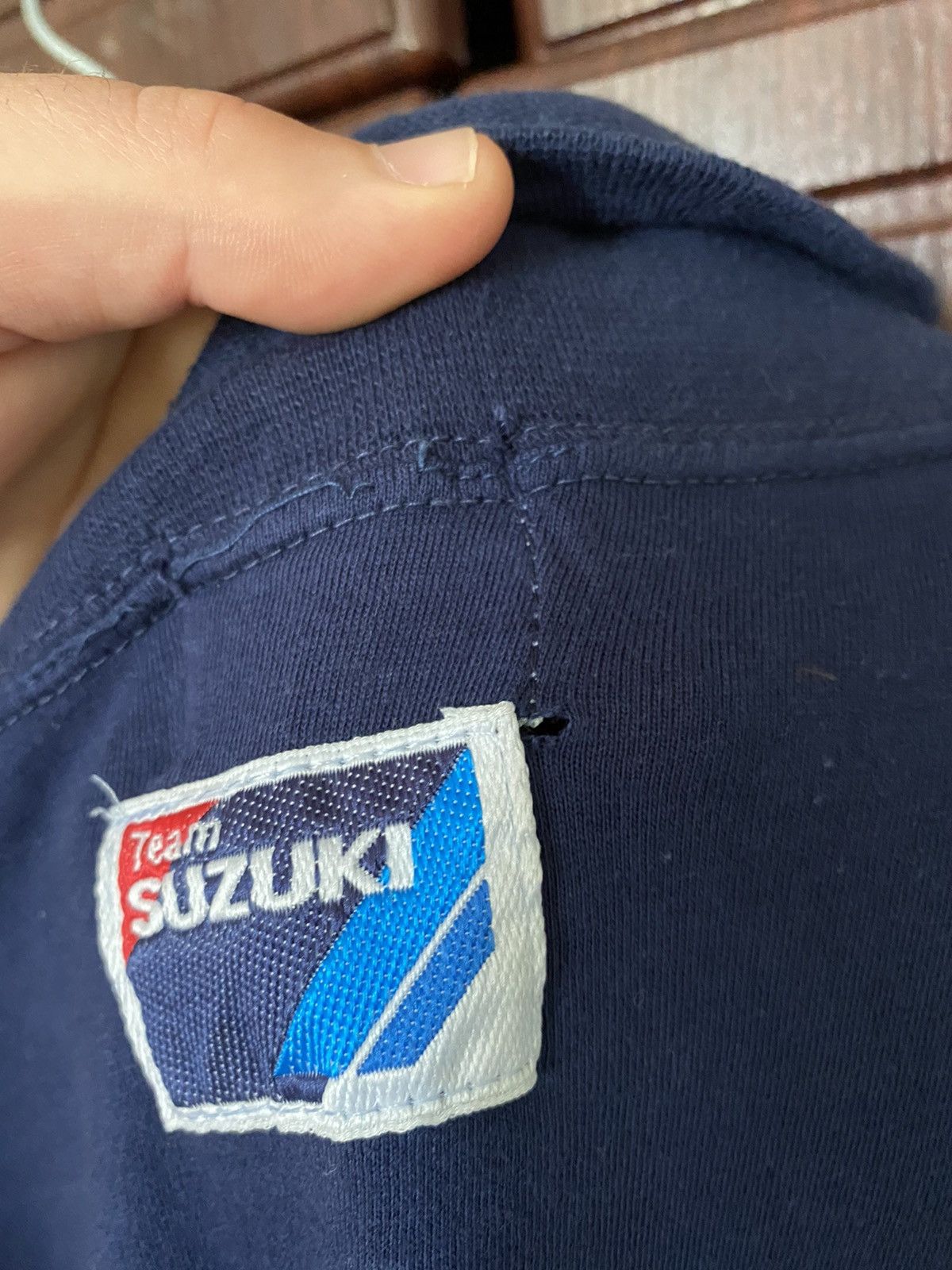 Vintage Vintage 90s Suzuki Team Racing Sweatshirt like Subaru Yamaha Size US L / EU 52-54 / 3 - 8 Thumbnail