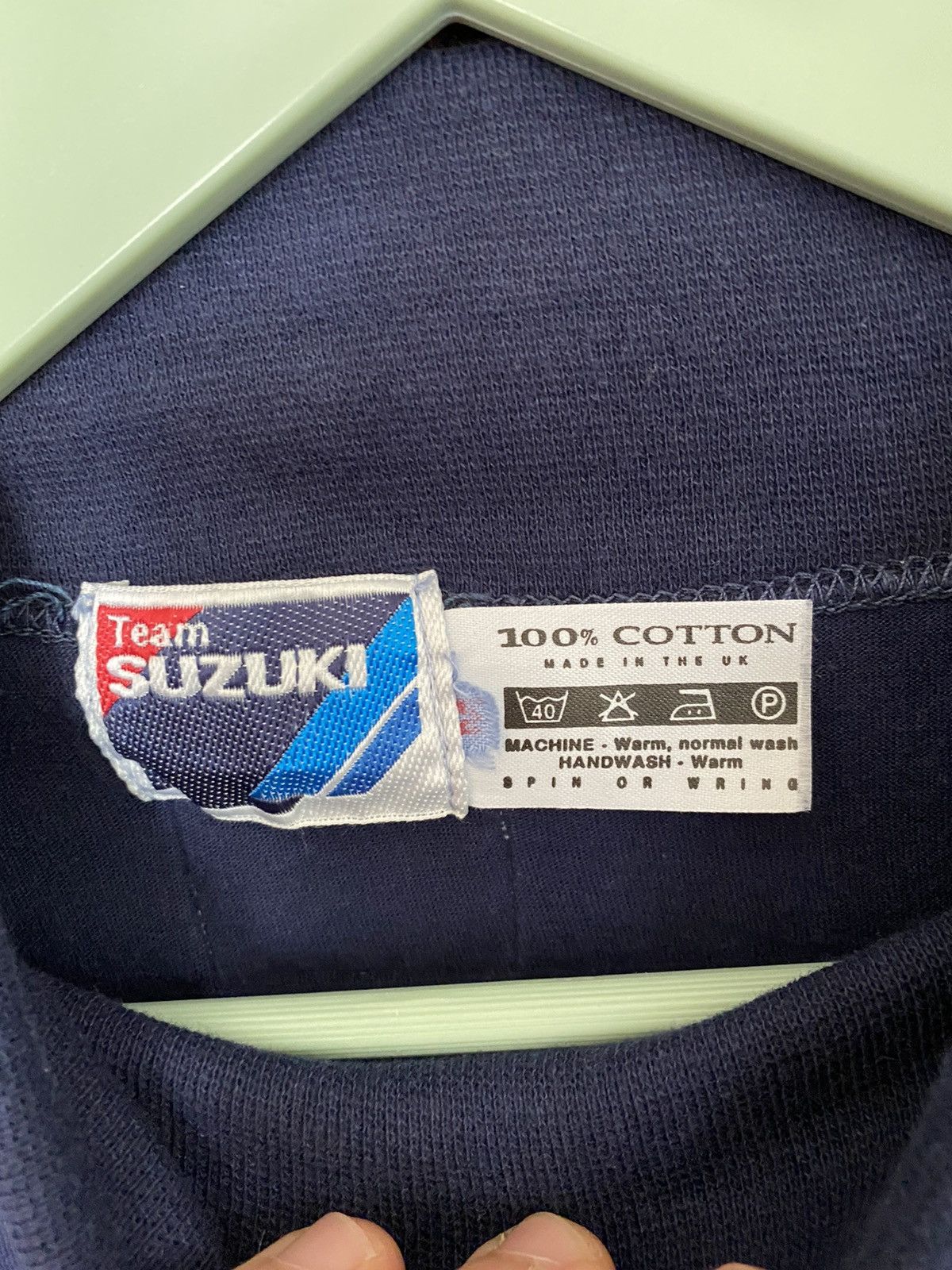 Vintage Vintage 90s Suzuki Team Racing Sweatshirt like Subaru Yamaha Size US L / EU 52-54 / 3 - 3 Thumbnail