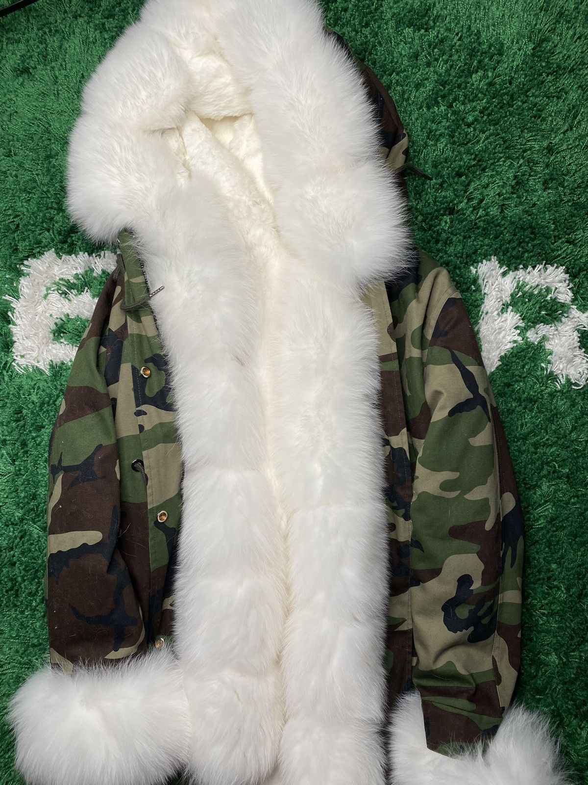 Camo Fur Coat
