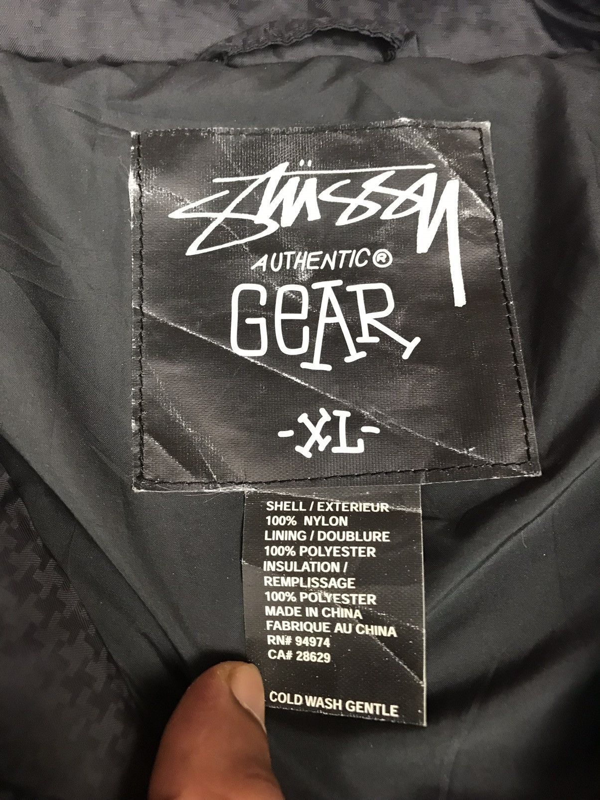 Stussy Stussy Authentic Gear puffer jacket Size US XL / EU 56 / 4 - 5 Thumbnail