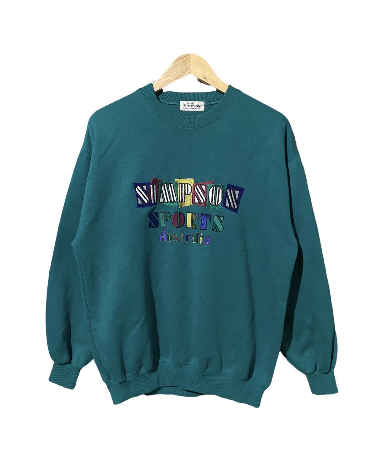 Vintage 🔥SALE🔥VINTAGE SIMPSON SPORTS AUSTRALIA EMBROIDERY SWEATSHIRT Size US L / EU 52-54 / 3 - 1 Thumbnail