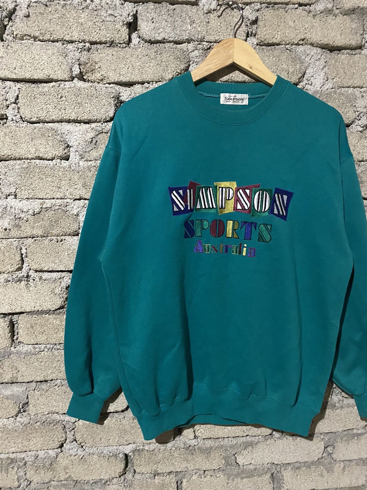 Vintage 🔥SALE🔥VINTAGE SIMPSON SPORTS AUSTRALIA EMBROIDERY SWEATSHIRT Size US L / EU 52-54 / 3 - 4 Thumbnail
