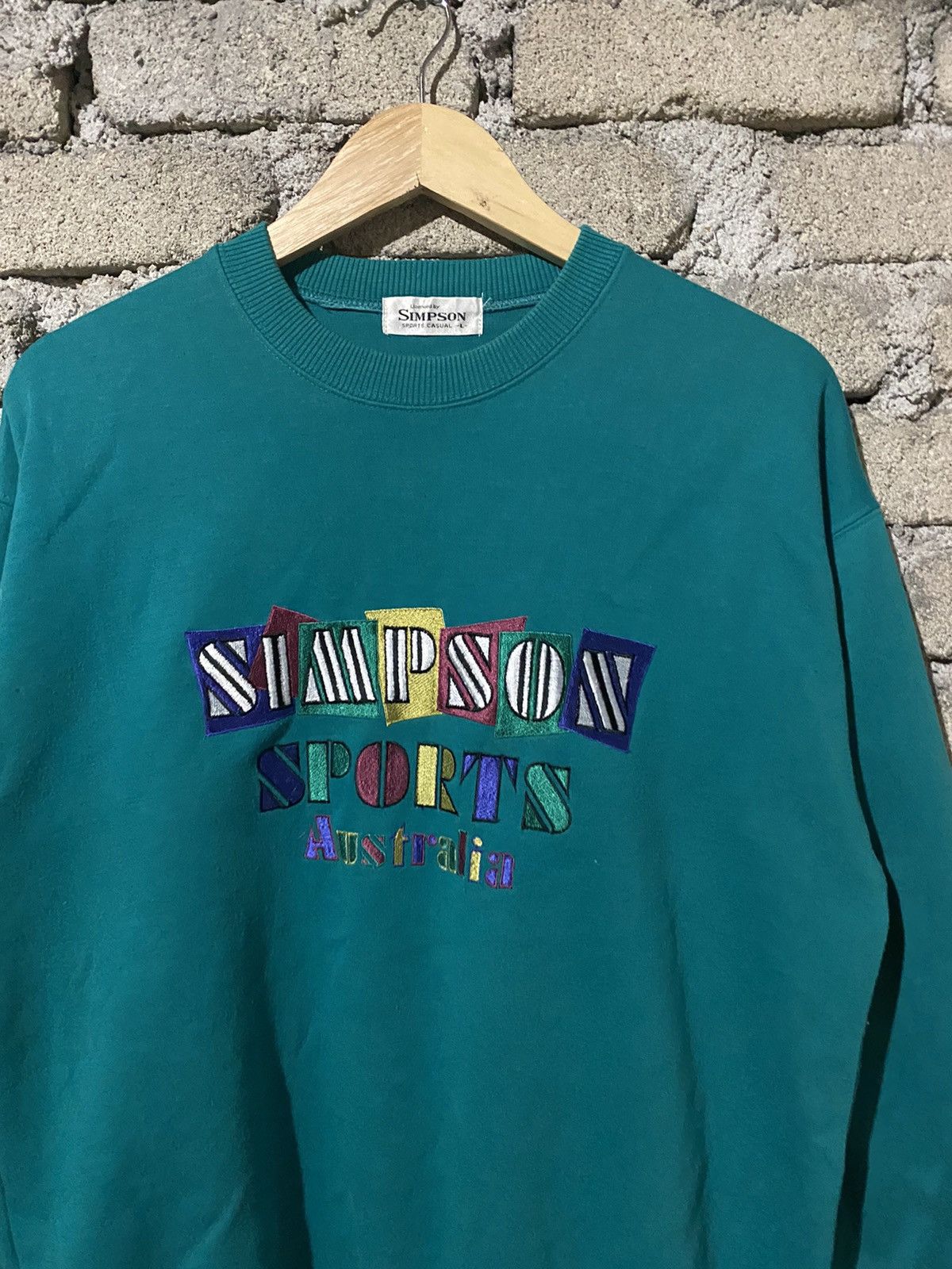 Vintage 🔥SALE🔥VINTAGE SIMPSON SPORTS AUSTRALIA EMBROIDERY SWEATSHIRT Size US L / EU 52-54 / 3 - 5 Thumbnail