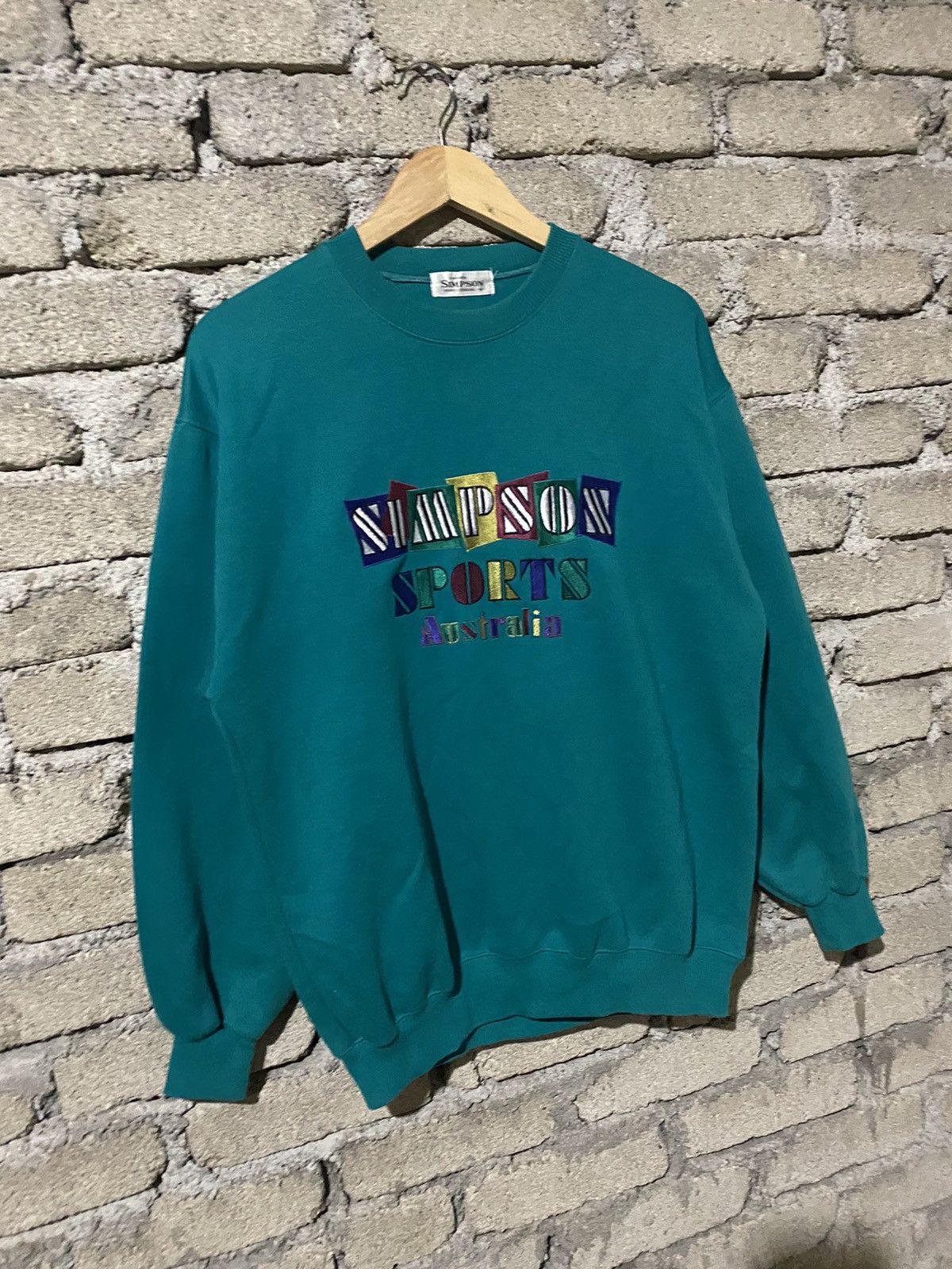 Vintage 🔥SALE🔥VINTAGE SIMPSON SPORTS AUSTRALIA EMBROIDERY SWEATSHIRT Size US L / EU 52-54 / 3 - 3 Thumbnail