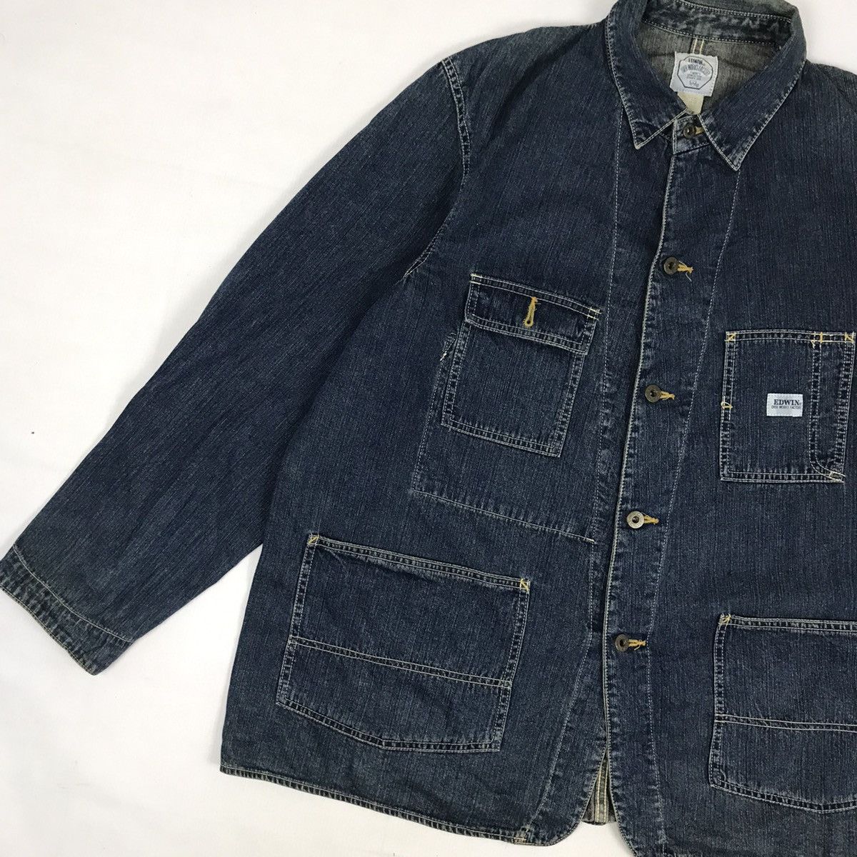 Edwin × Vintage Vintage Edwin Workwear Denim Jacket Size US L / EU 52-54 / 3 - 2 Thumbnail