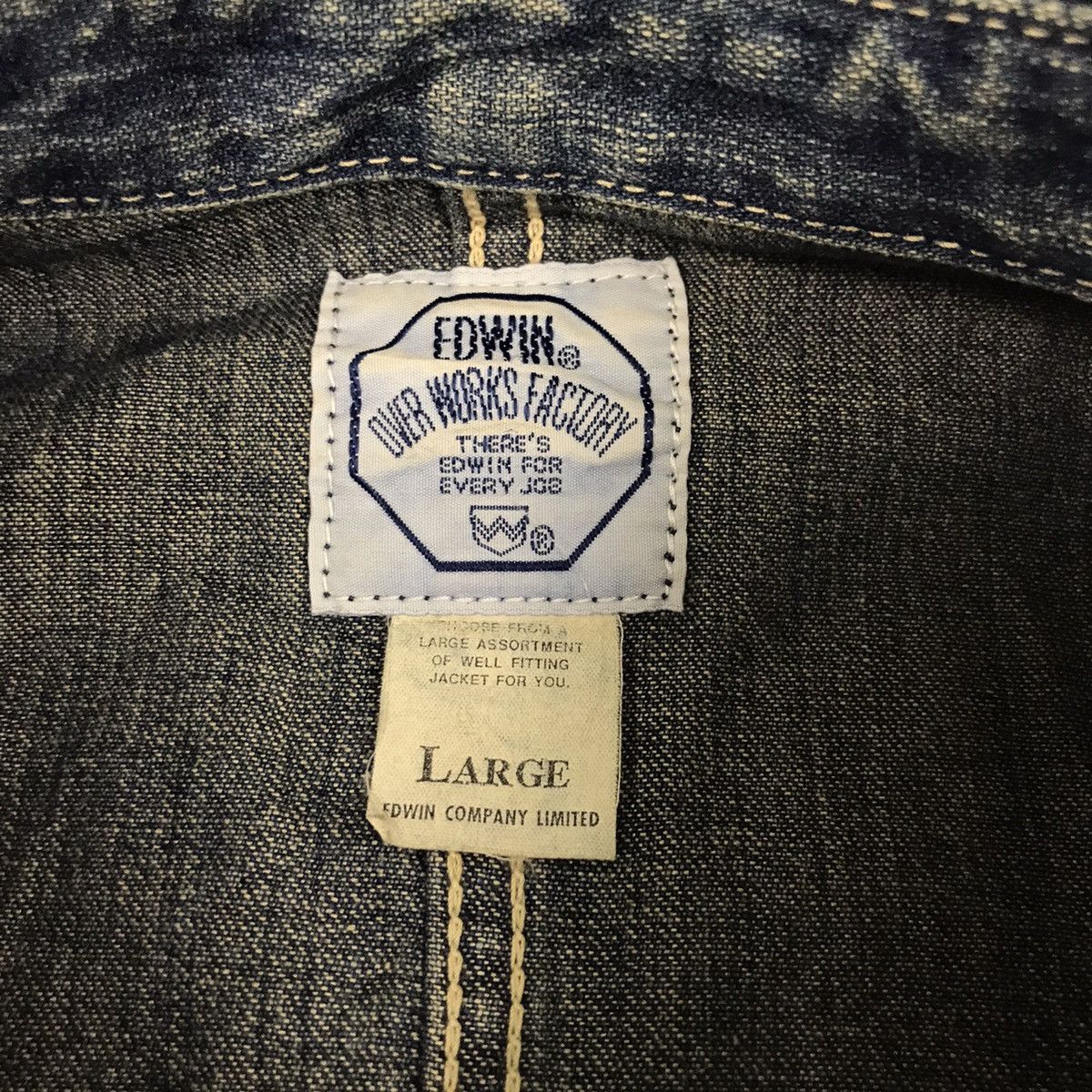 Edwin × Vintage Vintage Edwin Workwear Denim Jacket Size US L / EU 52-54 / 3 - 8 Thumbnail