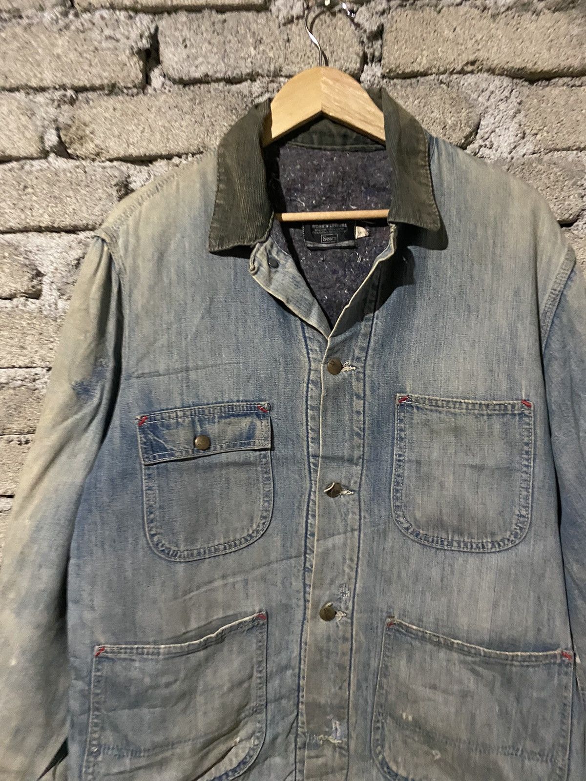 Sears 🔥SALE🔥VINTAGE 60S SEARS WORKER JACKET MADE IN USA Size US L / EU 52-54 / 3 - 5 Thumbnail