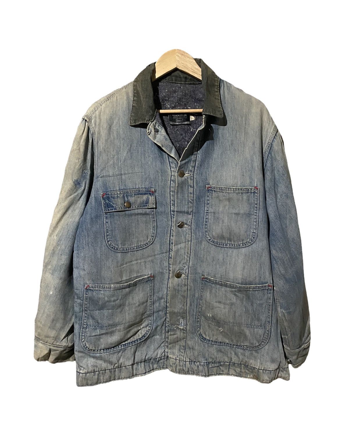 Sears 🔥SALE🔥VINTAGE 60S SEARS WORKER JACKET MADE IN USA Size US L / EU 52-54 / 3 - 1 Thumbnail