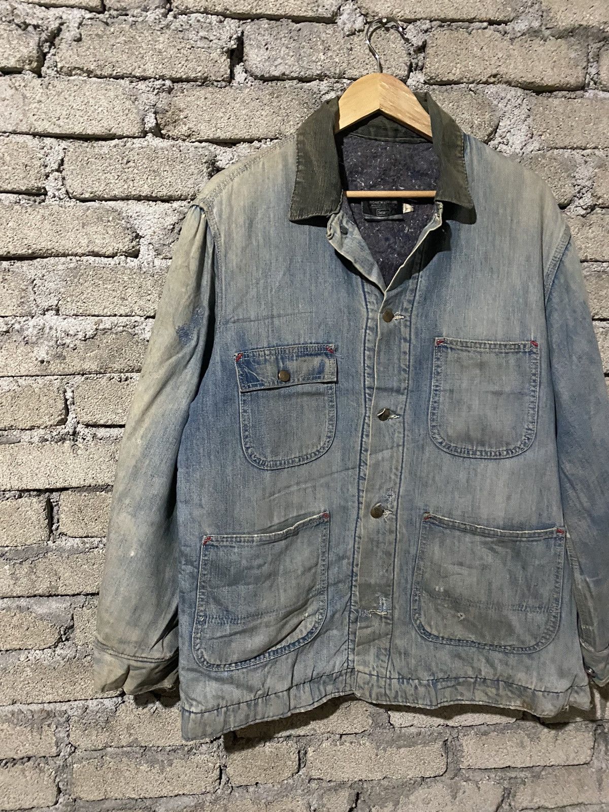 Sears 🔥SALE🔥VINTAGE 60S SEARS WORKER JACKET MADE IN USA Size US L / EU 52-54 / 3 - 4 Thumbnail