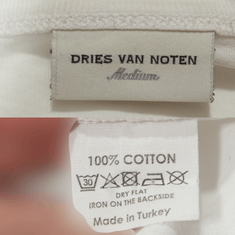 Dries Van Noten Big Logo Distressed T-Shirt Size US M / EU 48-50 / 2 - 9 Thumbnail
