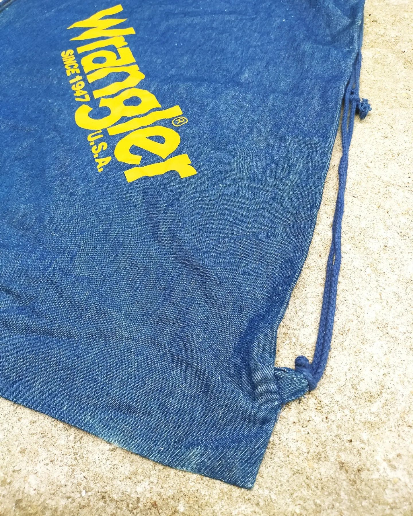 Vintage 80s Wrangler Denim Dusty Bag Workwear fashion Size ONE SIZE - 4 Thumbnail