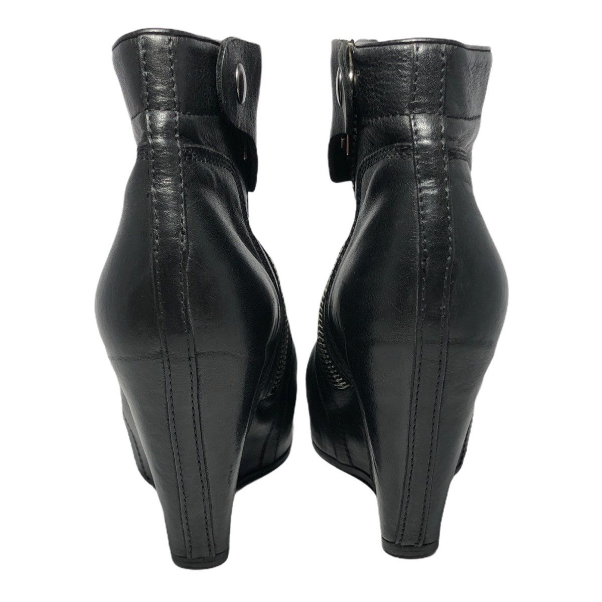Rick Owens WMNS leather ankle boots sz 38 Size US 7 / IT 37 - 4 Thumbnail