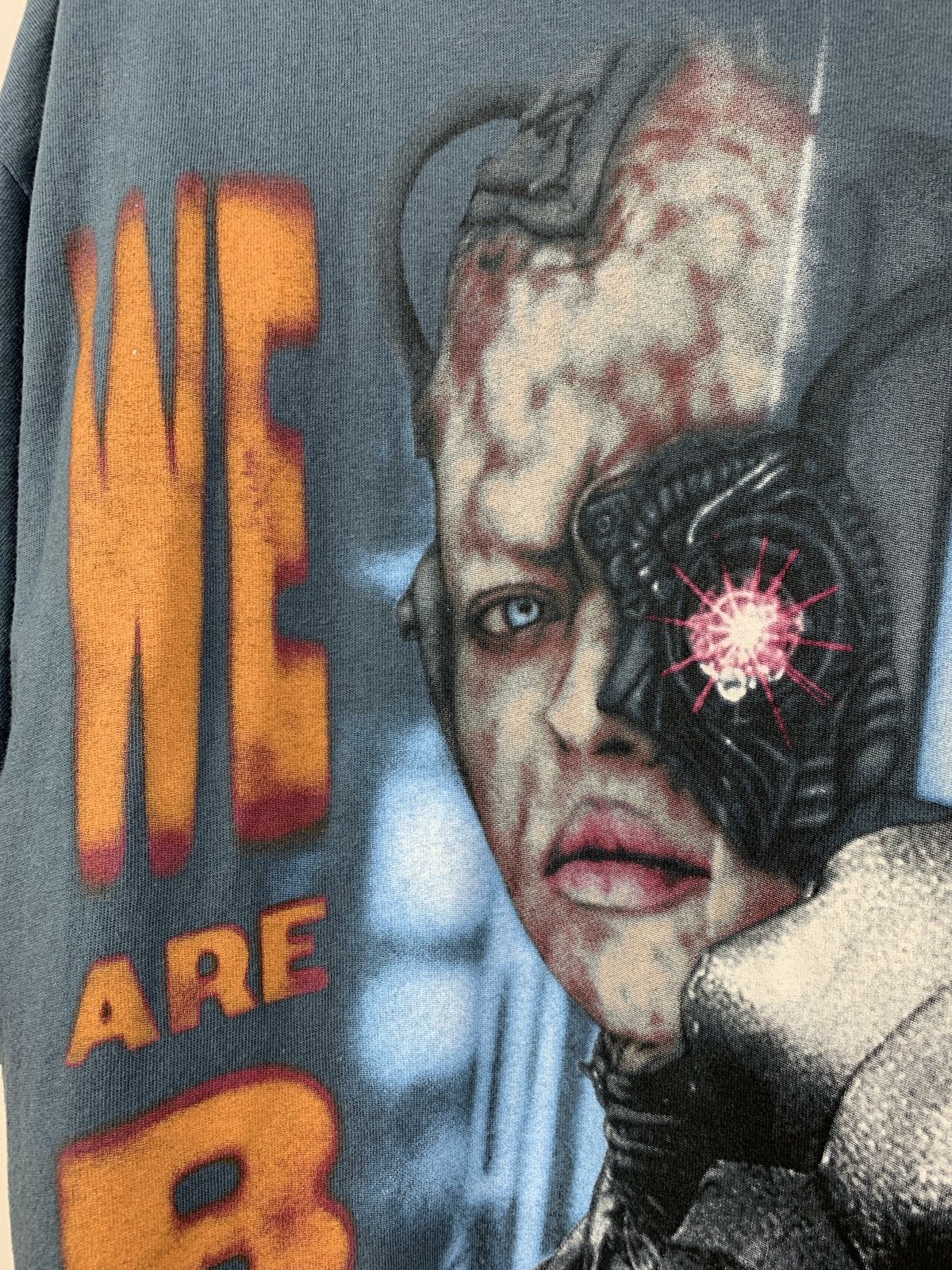 Vintage 1997 Vintage Star Trek We Are Borg Seven Of Tine T-Shirt Size US XL / EU 56 / 4 - 7 Thumbnail