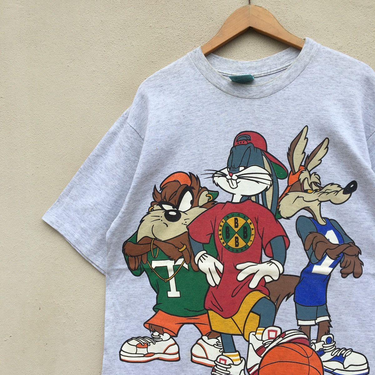 Cross Colours × Vintage × Warner Bros Vintage LOONEY TUNES X CROSS COLOUR MIRROR PRINT T-shirt Size US XL / EU 56 / 4 - 4 Thumbnail