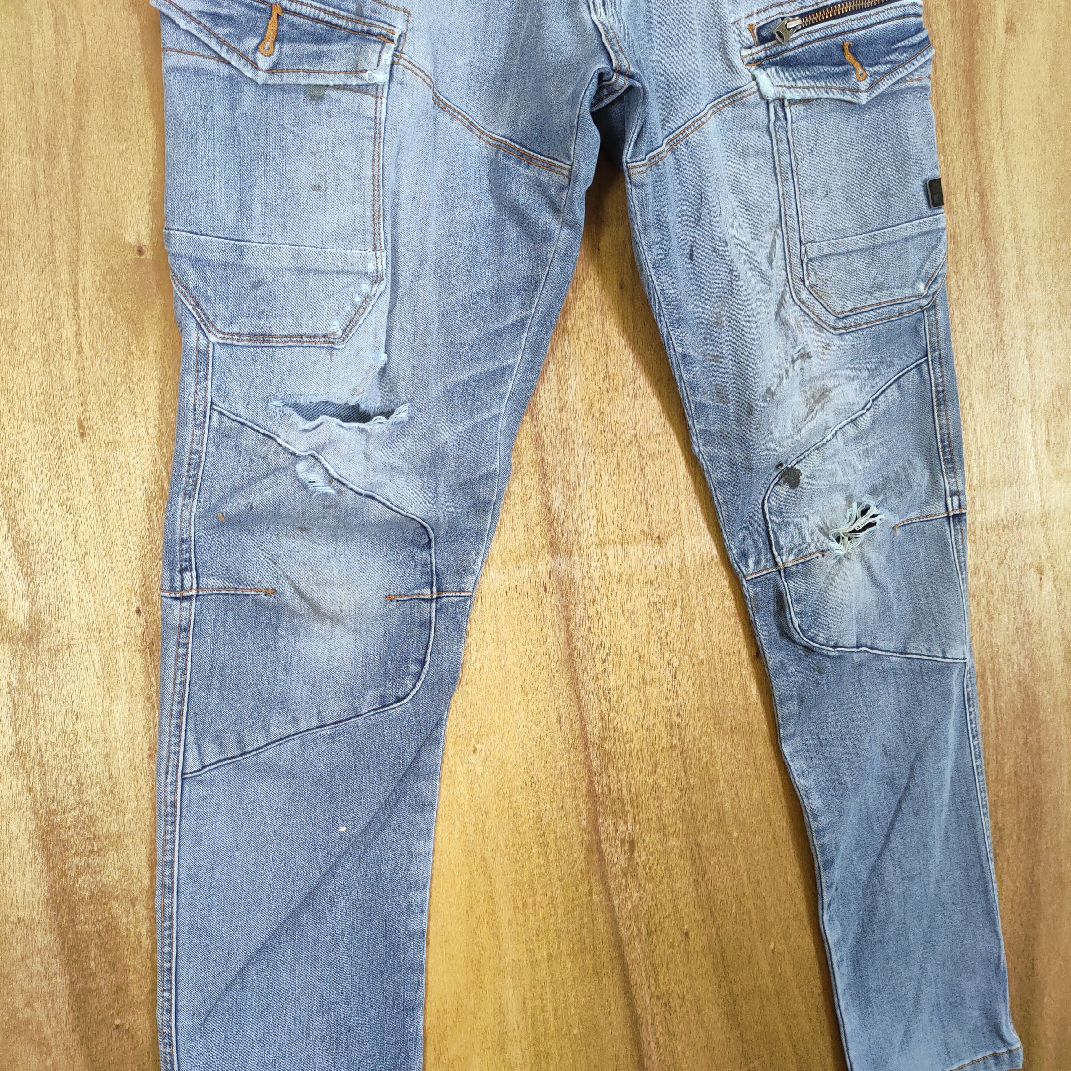 Japanese Brand × Seditionaries JAPANESE BRAND DISTRESSED KNEE CARGO PANTS MULTIPOCKET Size US 32 / EU 48 - 4 Thumbnail