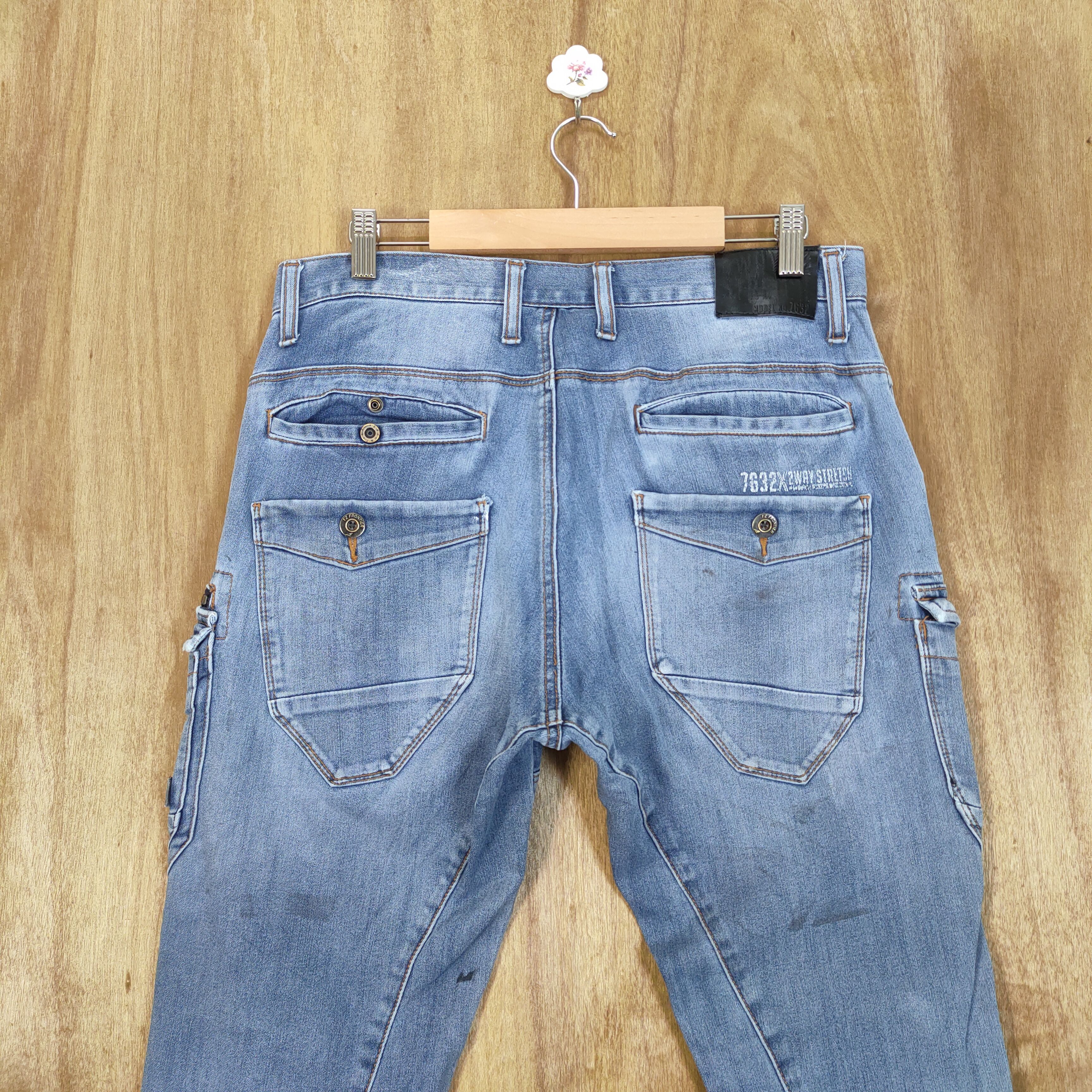 Japanese Brand × Seditionaries JAPANESE BRAND DISTRESSED KNEE CARGO PANTS MULTIPOCKET Size US 32 / EU 48 - 6 Thumbnail