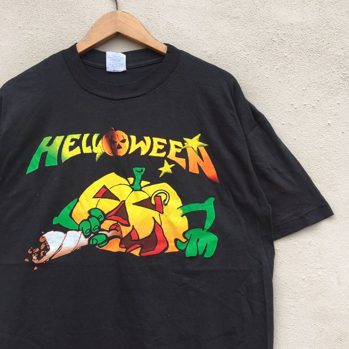 Band Tees × Vintage Vintage HELLOWEEN THE TIME OF THE OATH SMOKIN BAND T-shirt Size US L / EU 52-54 / 3 - 3 Thumbnail