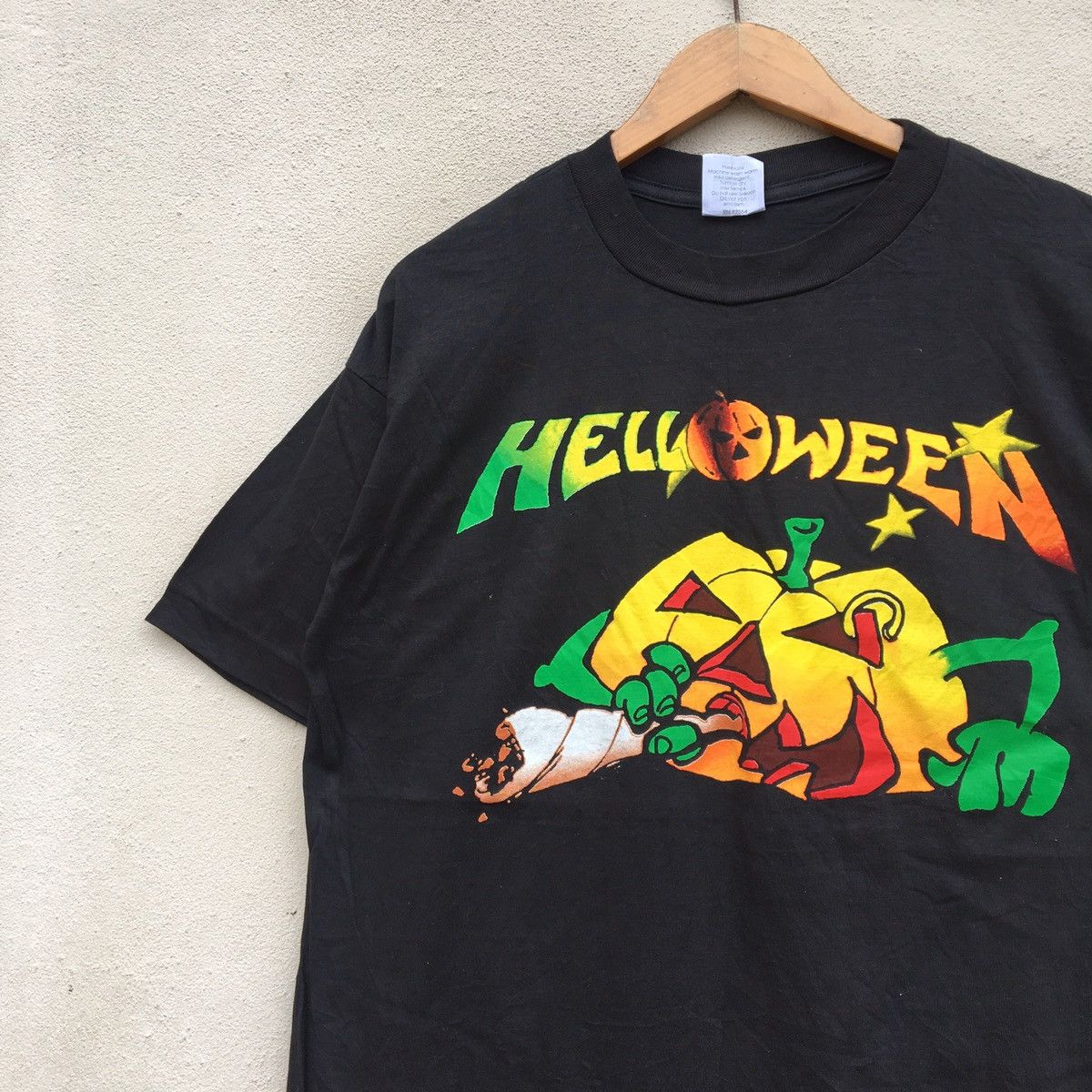 Band Tees × Vintage Vintage HELLOWEEN THE TIME OF THE OATH SMOKIN BAND T-shirt Size US L / EU 52-54 / 3 - 4 Thumbnail