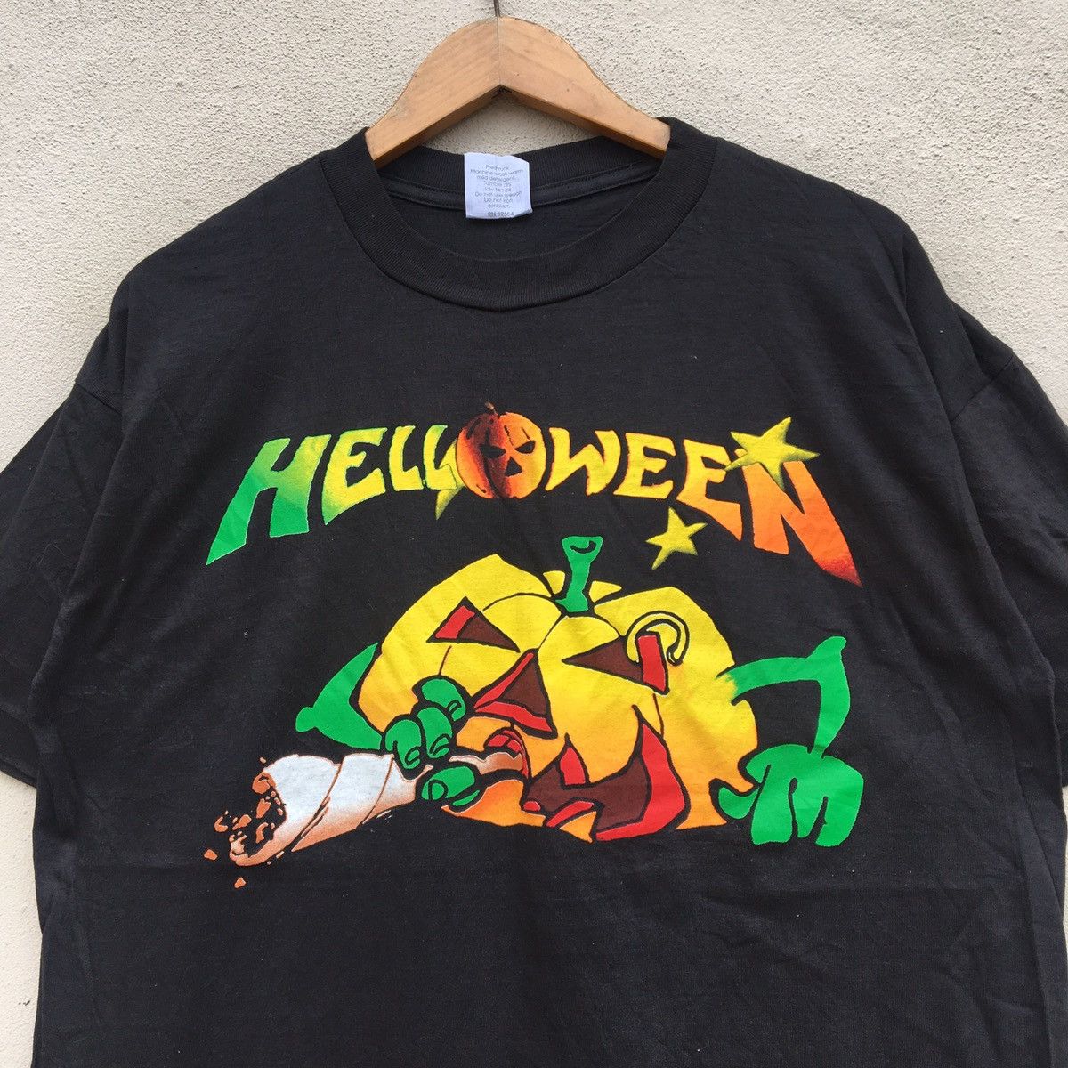 Band Tees × Vintage Vintage HELLOWEEN THE TIME OF THE OATH SMOKIN BAND T-shirt Size US L / EU 52-54 / 3 - 2 Thumbnail