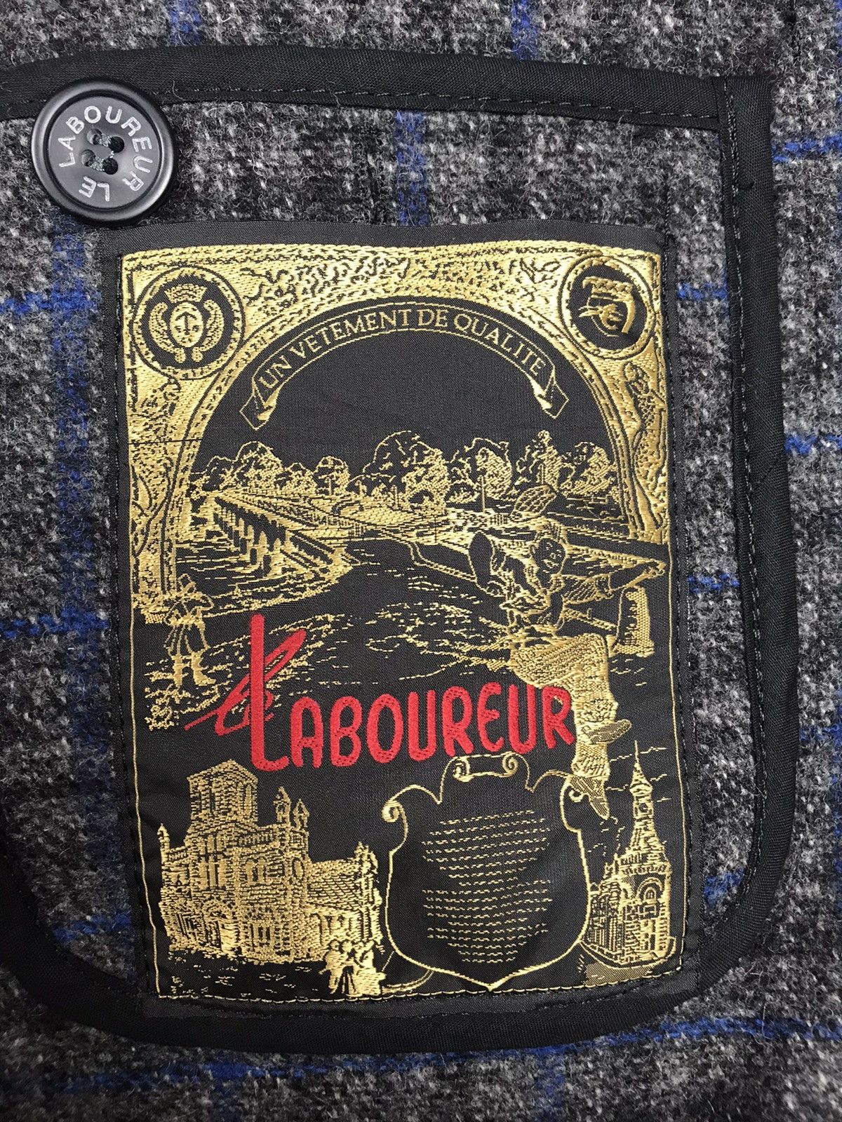 Le Laboureur Le Laboureur wool tweed fit herringbone vintage coats jacket Size US M / EU 48-50 / 2 - 5 Thumbnail