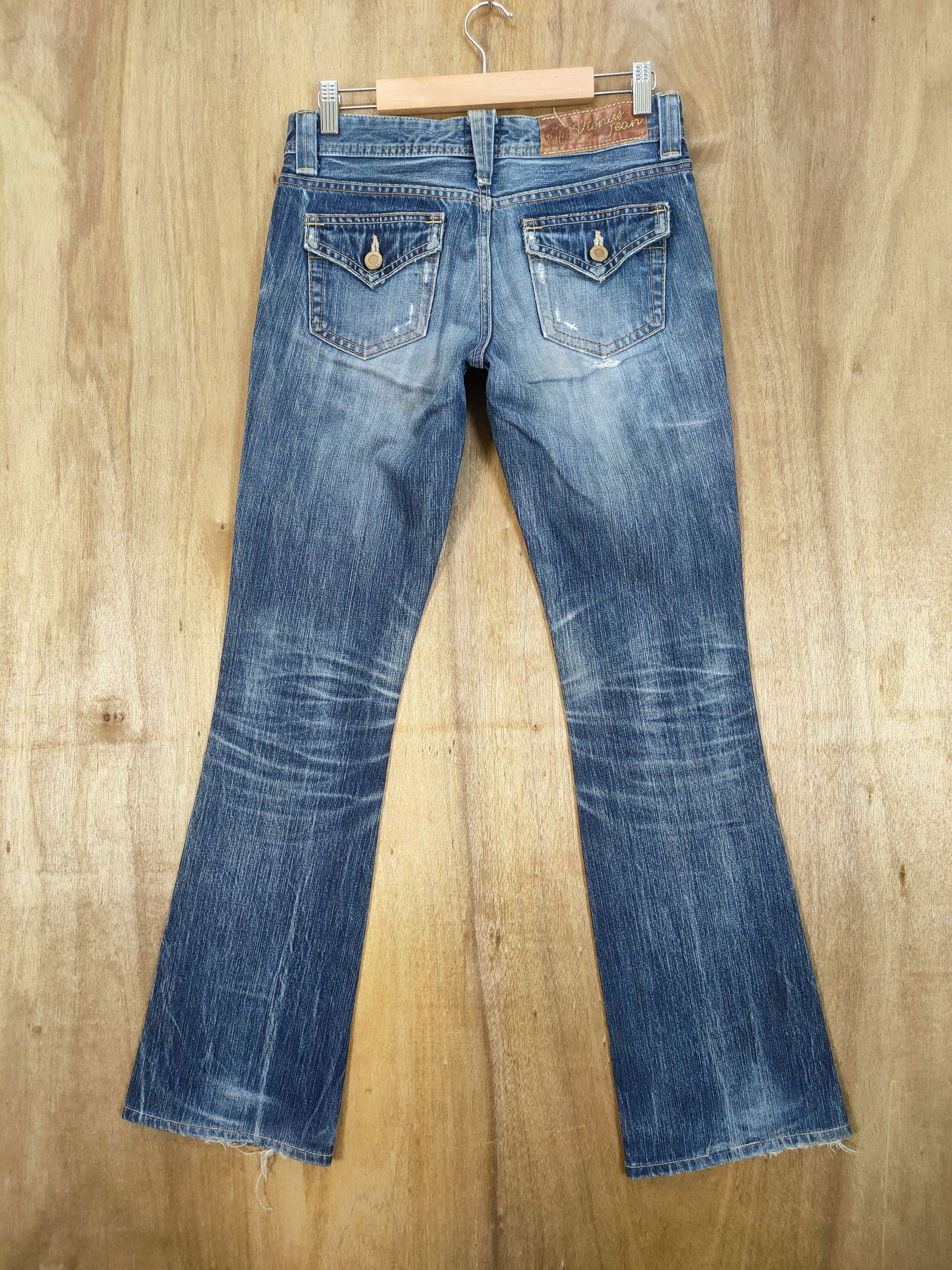 Japanese Brand VINTAGE JAPANESE FLARE DISTRESSED JEAN BUSH PANTS Size US 28 / EU 44 - 7 Thumbnail