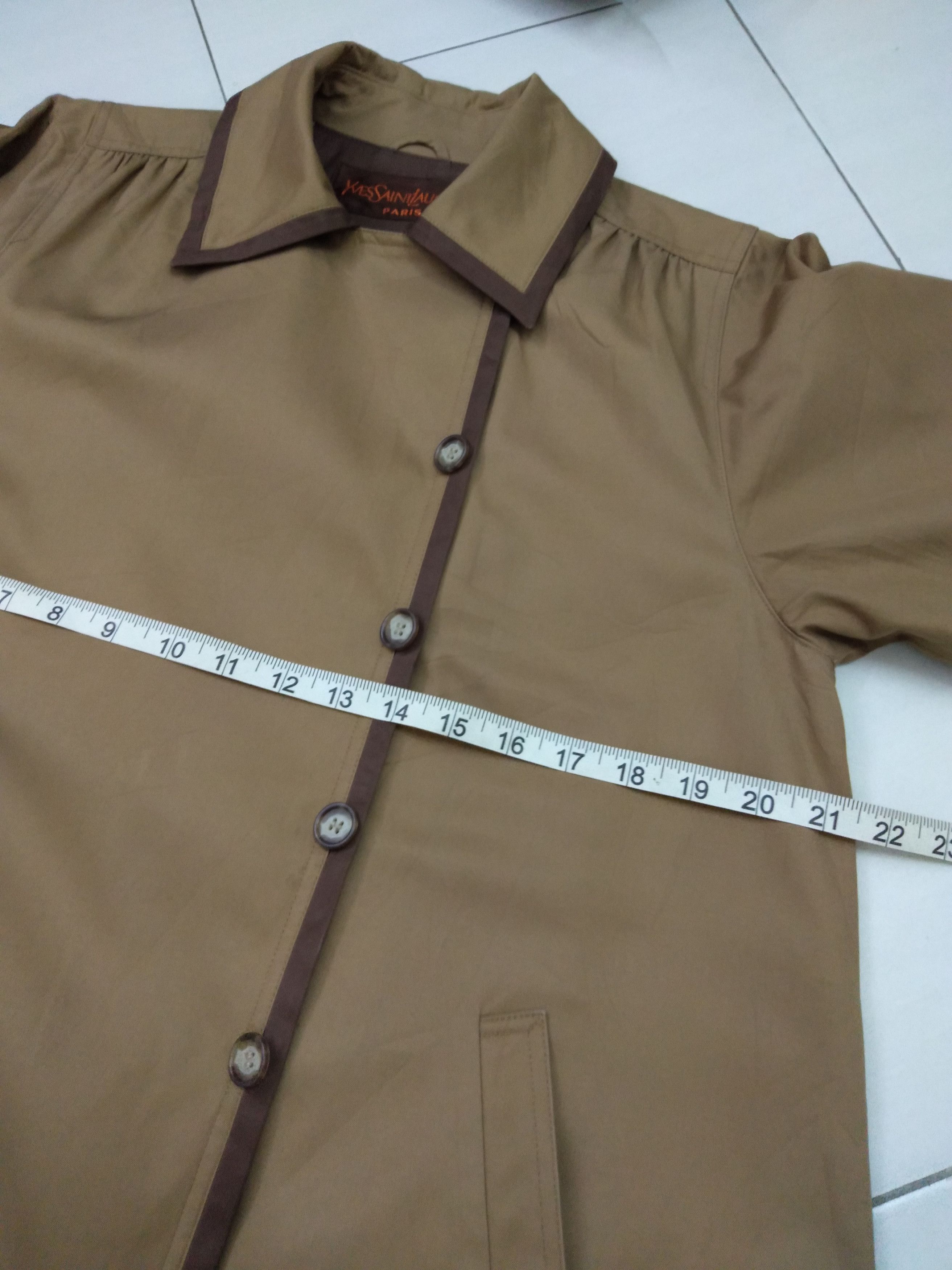 Yves Saint Laurent Long Jacket Ysl Size US M / EU 48-50 / 2 - 6 Thumbnail