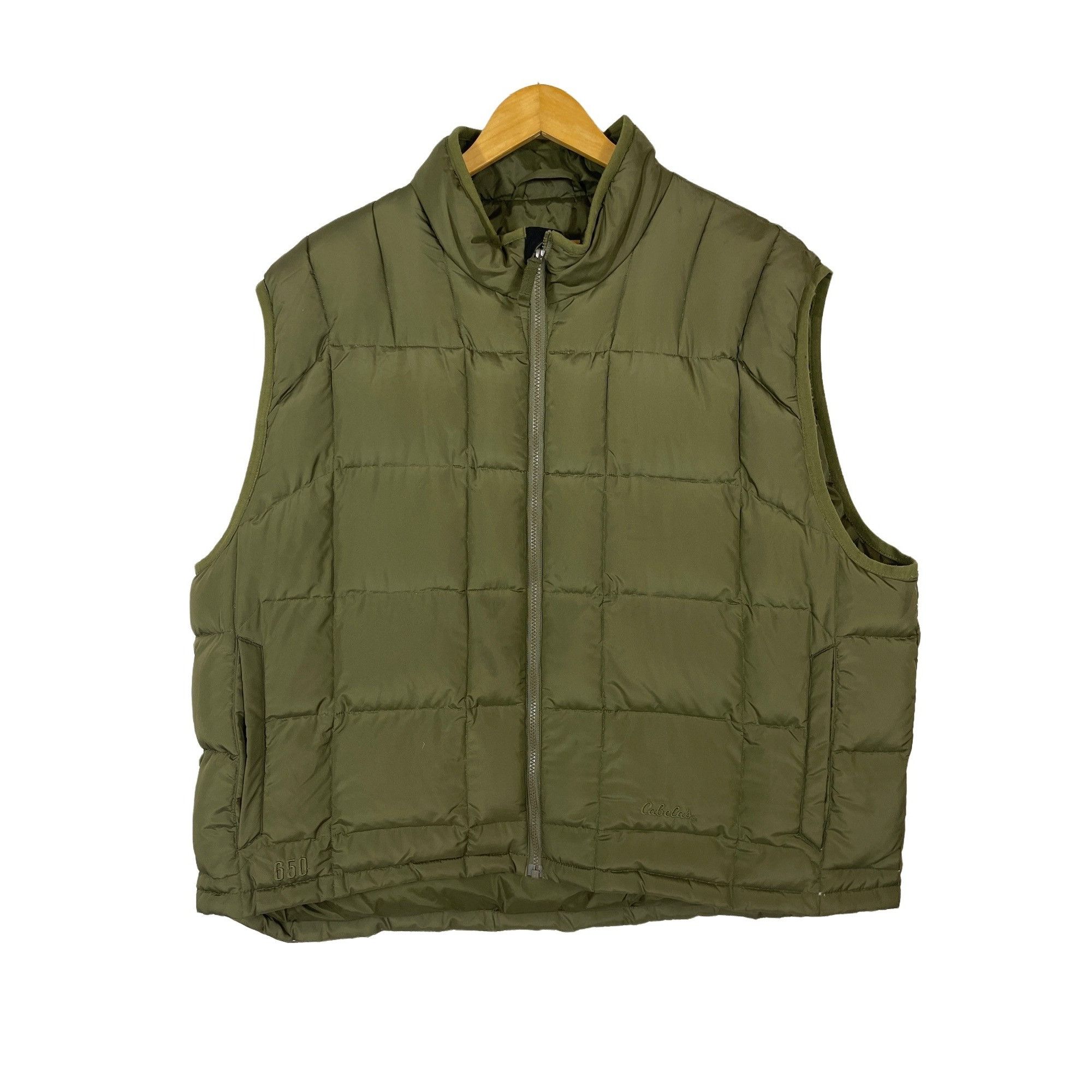 Cabelas Cabelas Mens Premier Northern Goose Down Vest Size 2XL Oliv